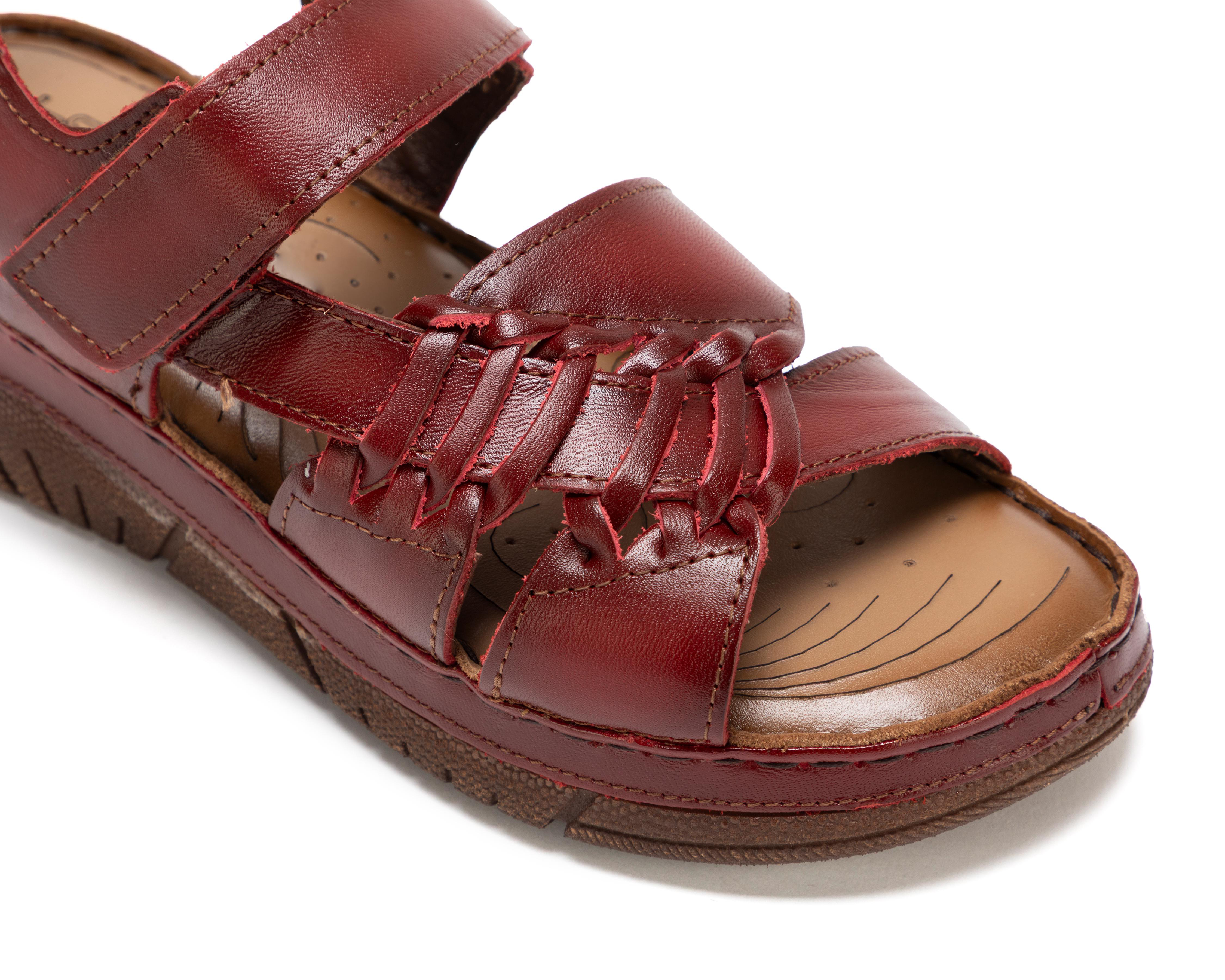 Foto 6 | Sandalias Confort Lobo Solo de Piel para Mujer