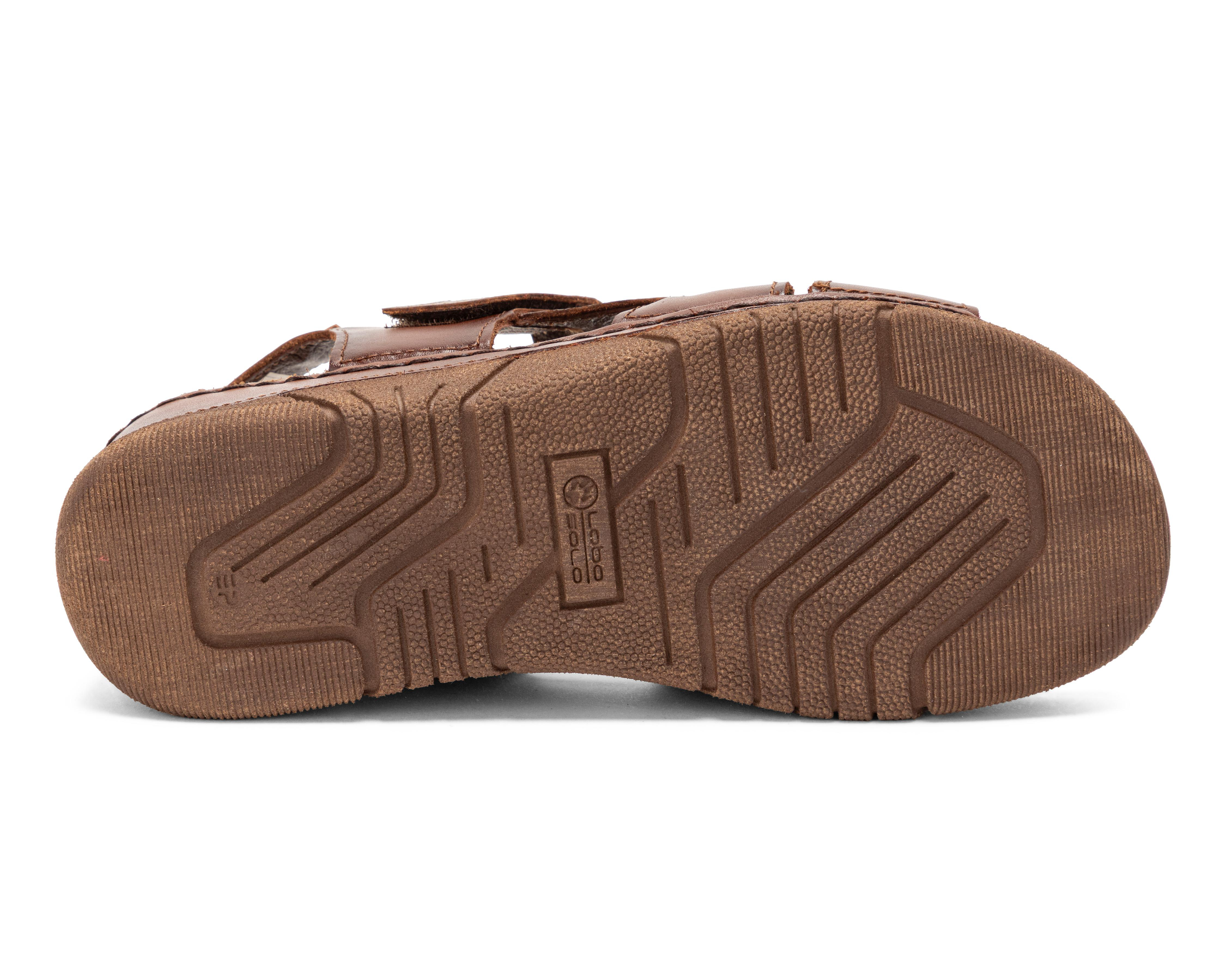 Foto 5 pulgar | Sandalias Confort Lobo Solo de Piel para Mujer