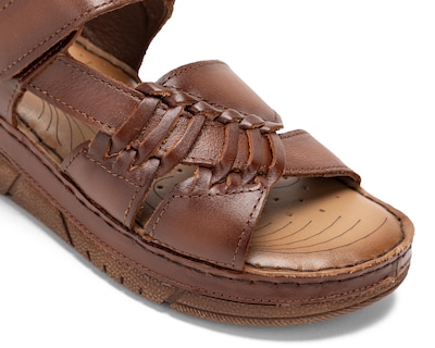 Foto 6 | Sandalias Confort Lobo Solo de Piel para Mujer
