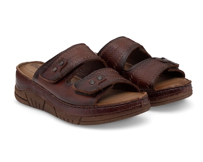 Foto 1 | Sandalias Confort Lobo Solo de Piel para Mujer