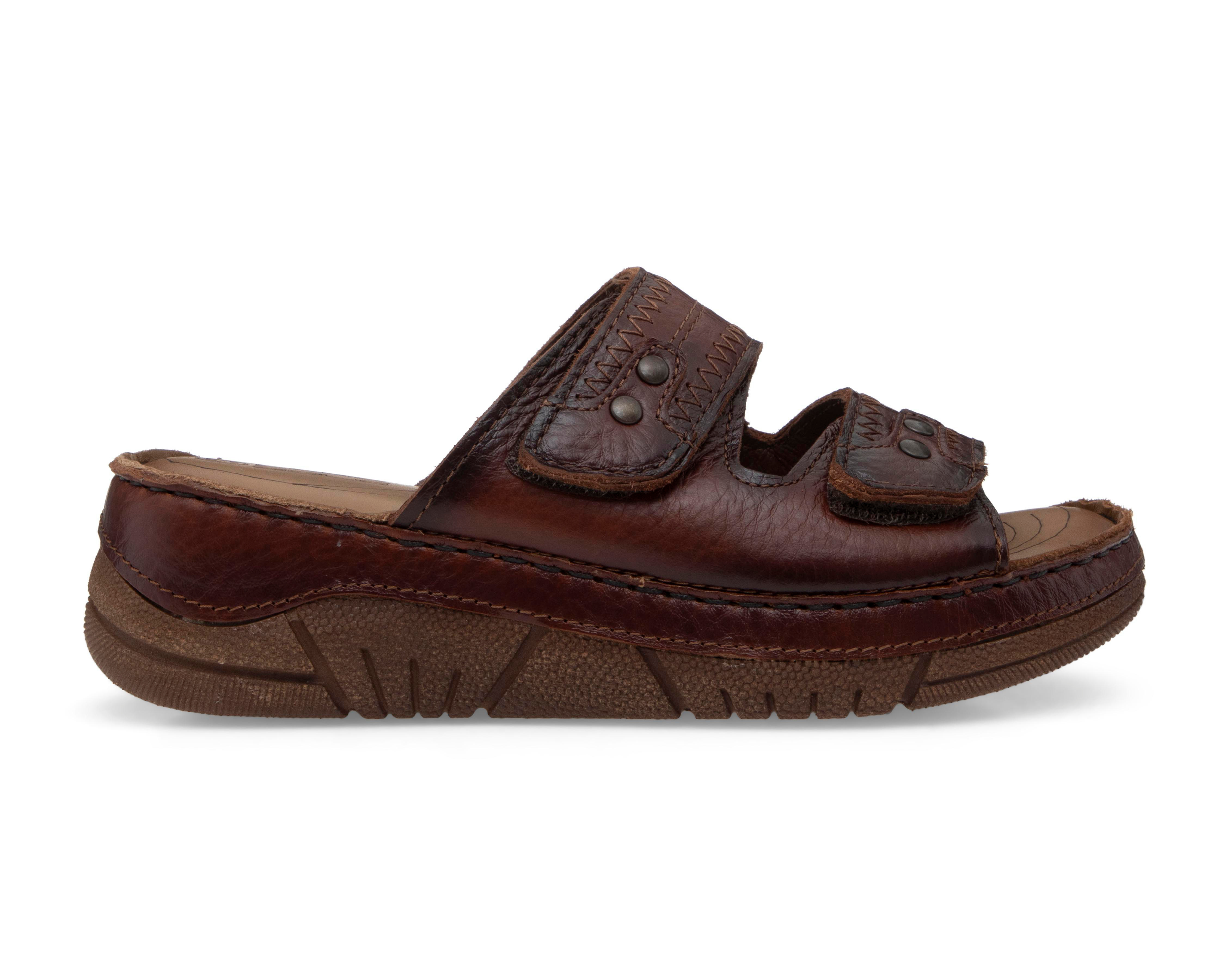 Foto 3 pulgar | Sandalias Confort Lobo Solo de Piel para Mujer
