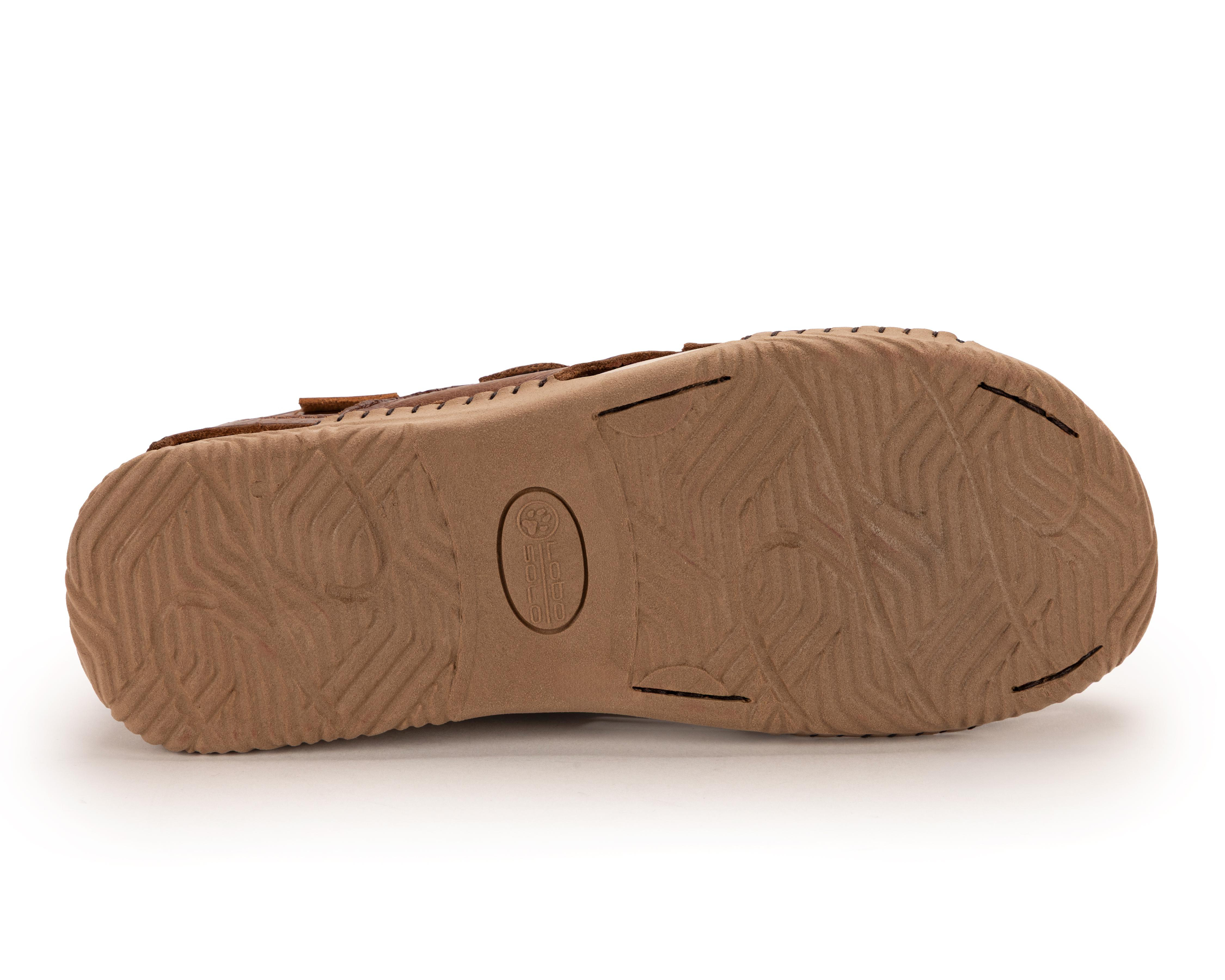 Foto 5 pulgar | Sandalias Confort Lobo Solo de Piel para Mujer