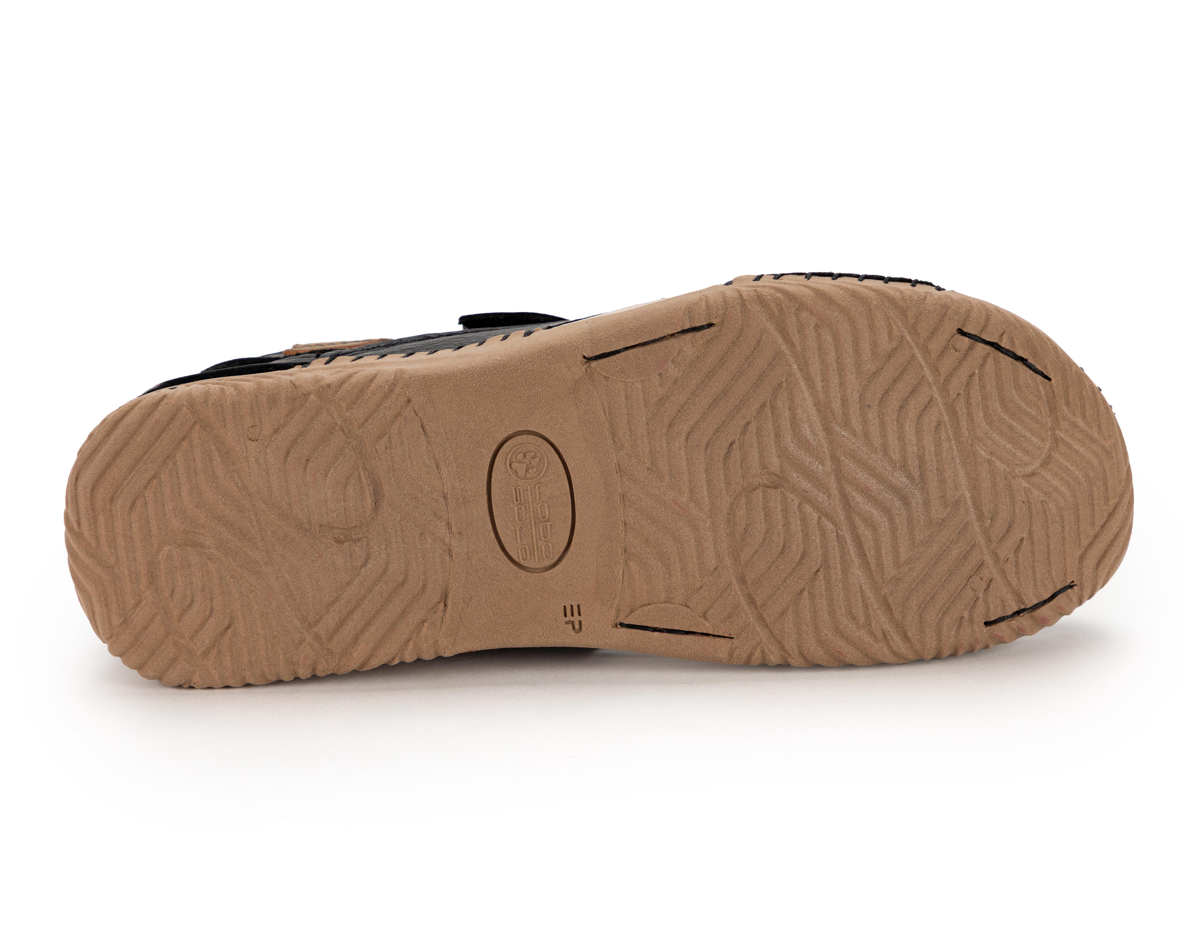 Foto 5 pulgar | Sandalias Confort Lobo Solo de Piel para Mujer