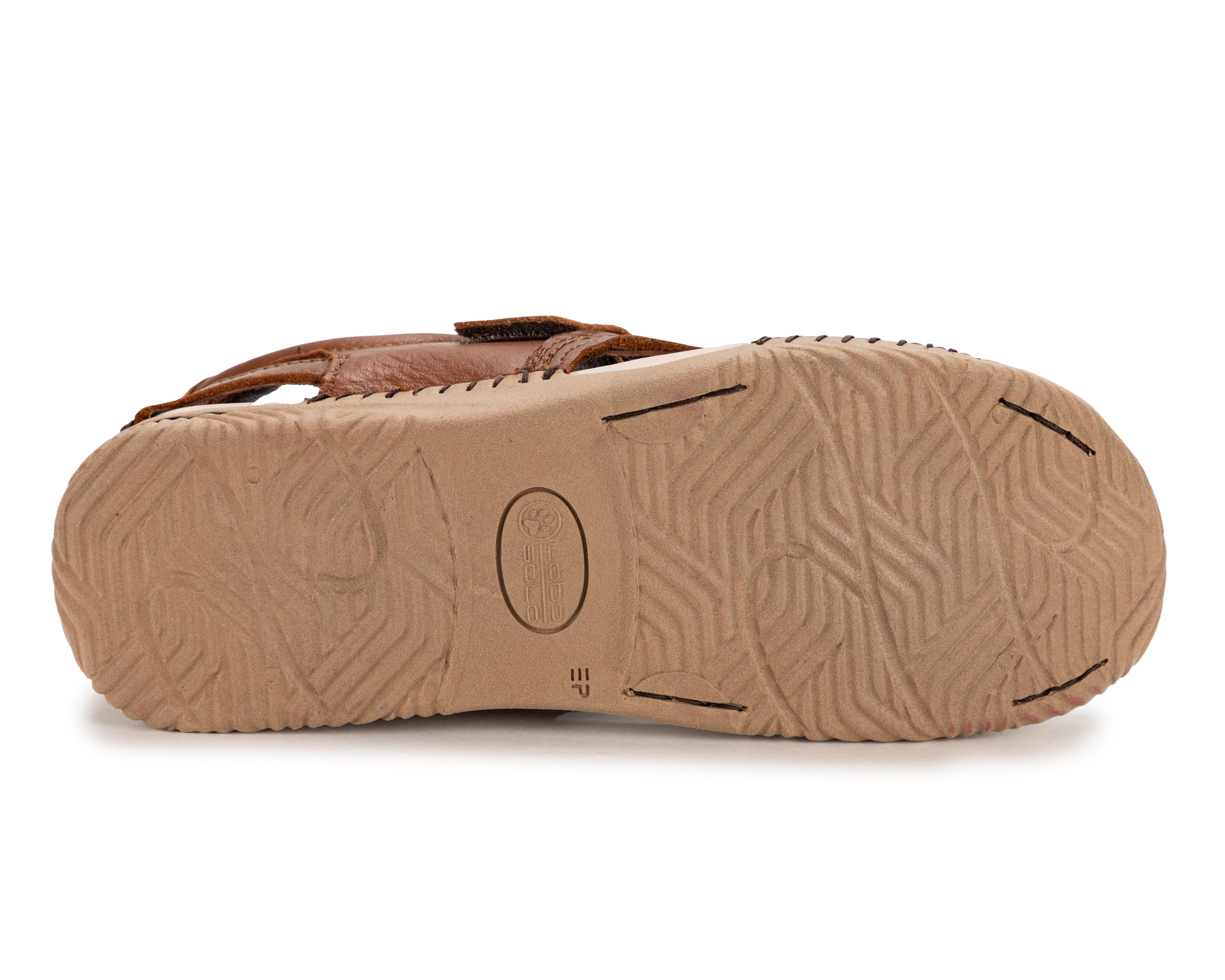 Foto 4 | Sandalias Confort Lobo Solo de Piel para Mujer