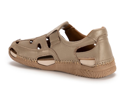 Foto 3 | Sandalias Confort Lobo Solo de Piel para Mujer