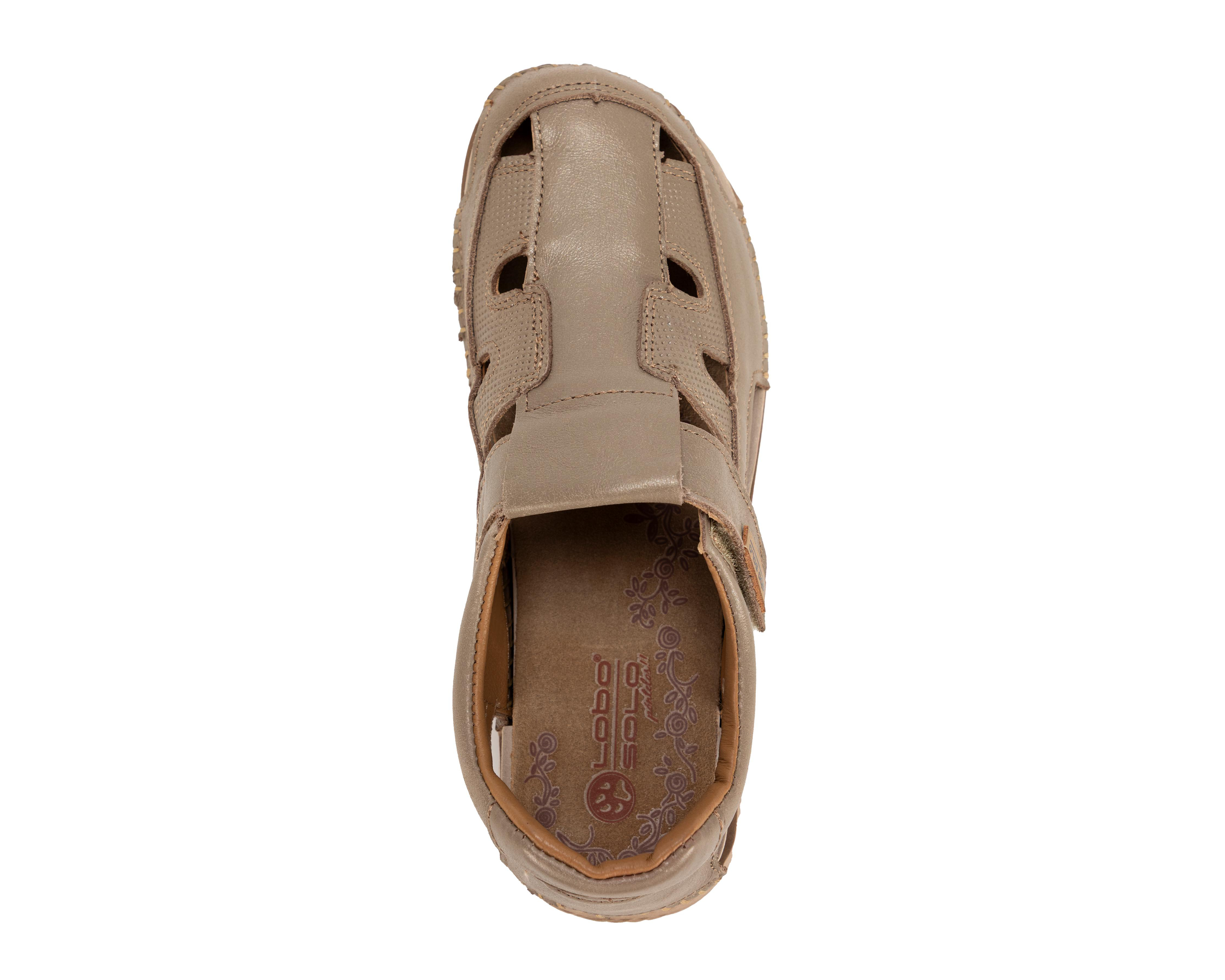 Foto 6 pulgar | Sandalias Confort Lobo Solo de Piel para Mujer