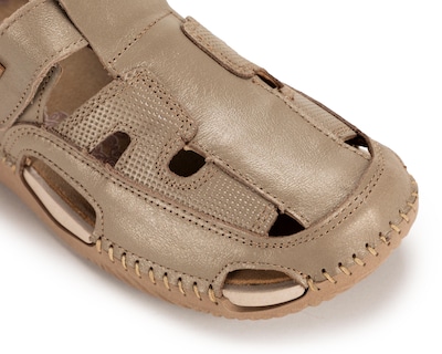 Foto 6 | Sandalias Confort Lobo Solo de Piel para Mujer