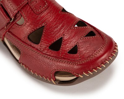 Foto 6 | Sandalias Confort Lobo Solo de Piel para Mujer