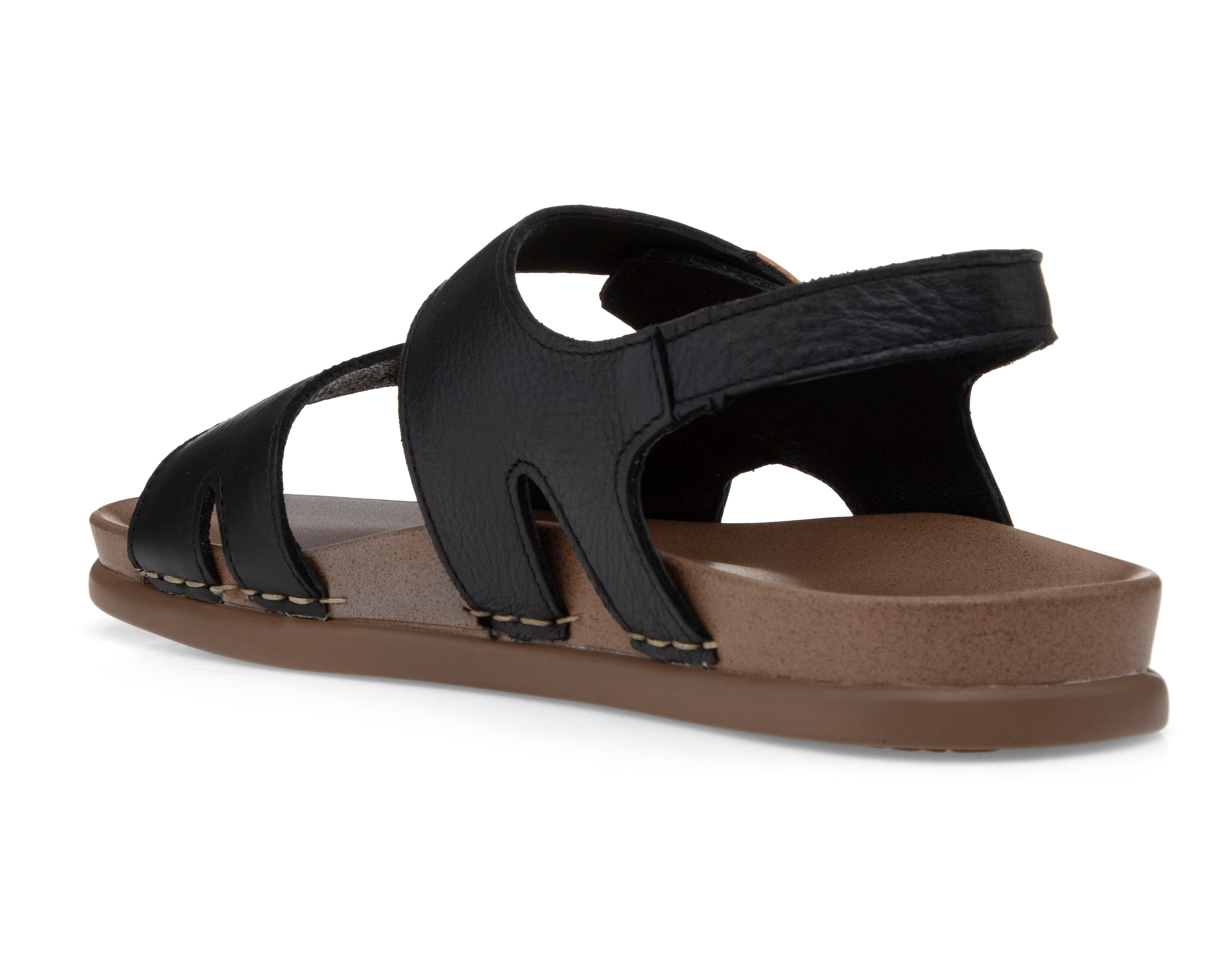Foto 4 pulgar | Sandalias Confort Lobo Solo de Piel para Mujer