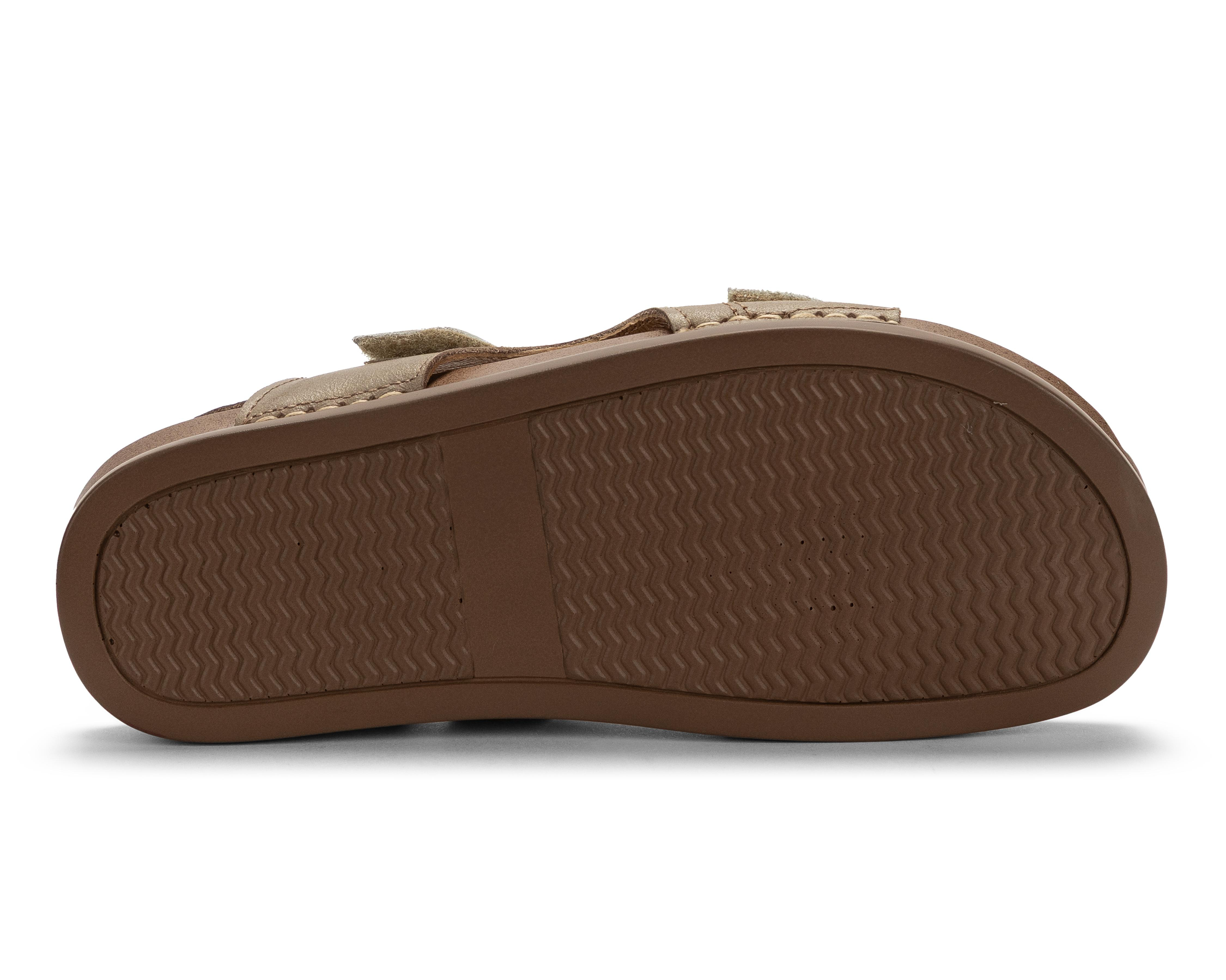 Foto 5 pulgar | Sandalias Confort Lobo Solo de Piel para Mujer