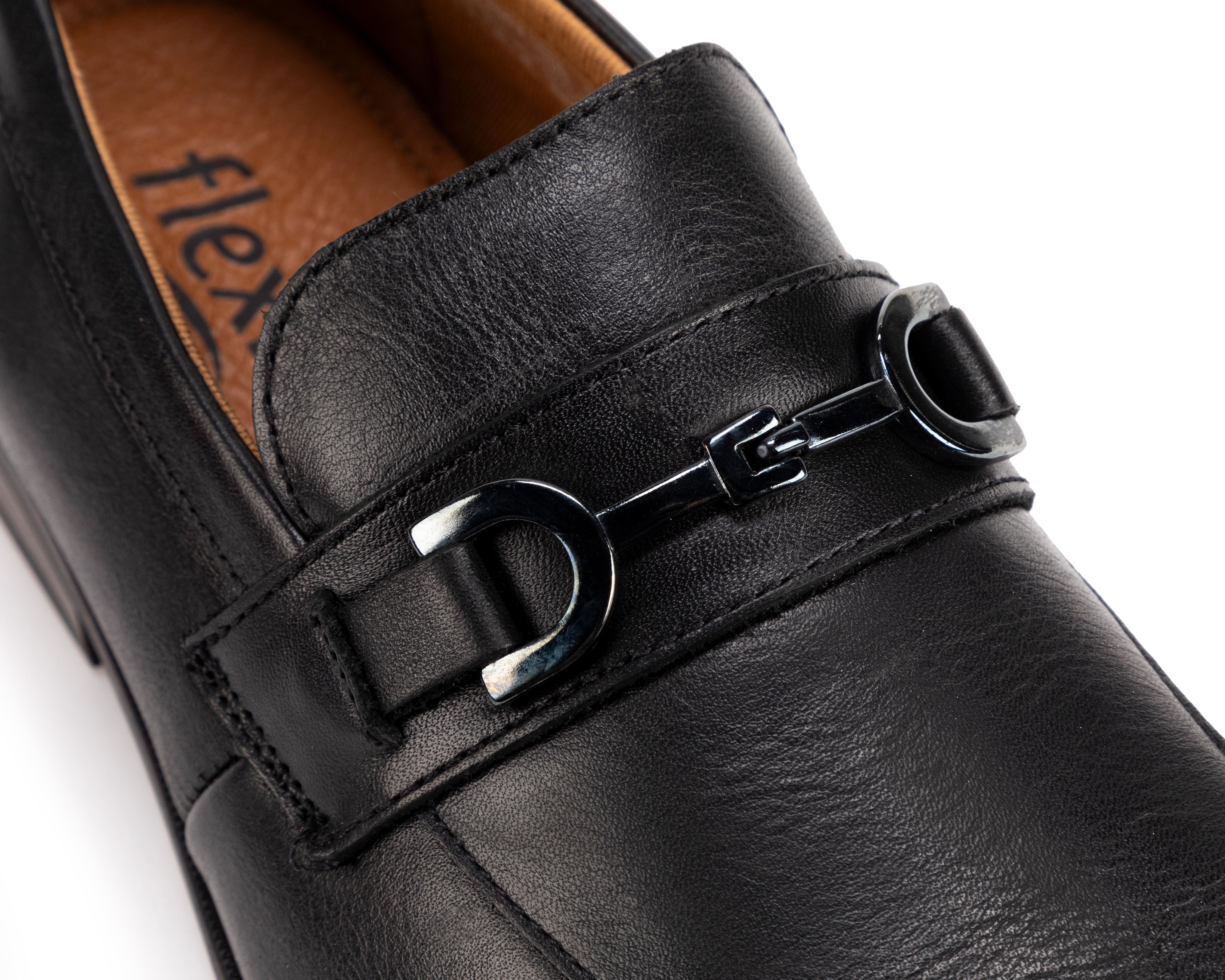 Foto 6 | Zapatos de Vestir Flexi de Piel para Hombre