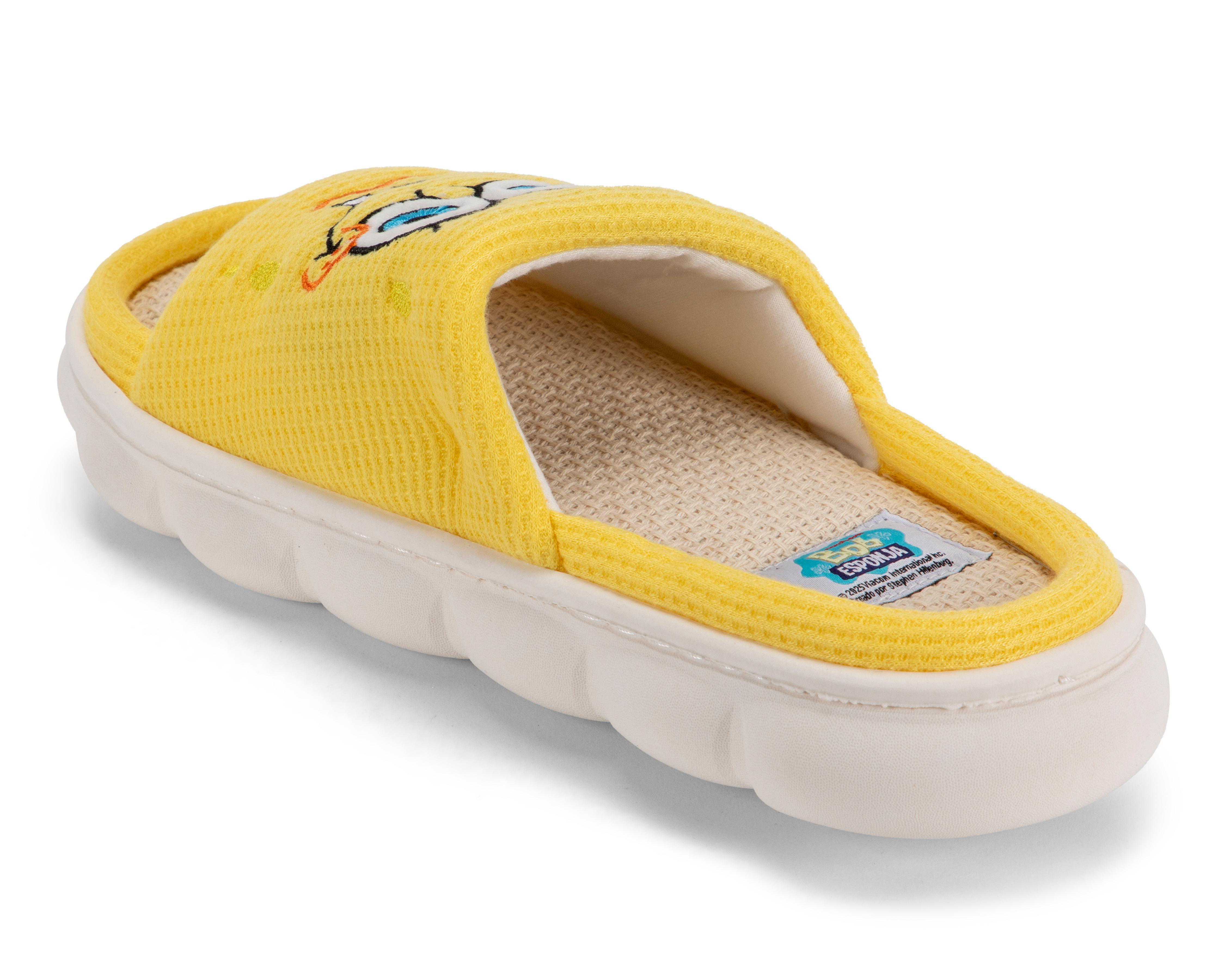 Foto 4 pulgar | Pantuflas para Mujer Bob Esponja