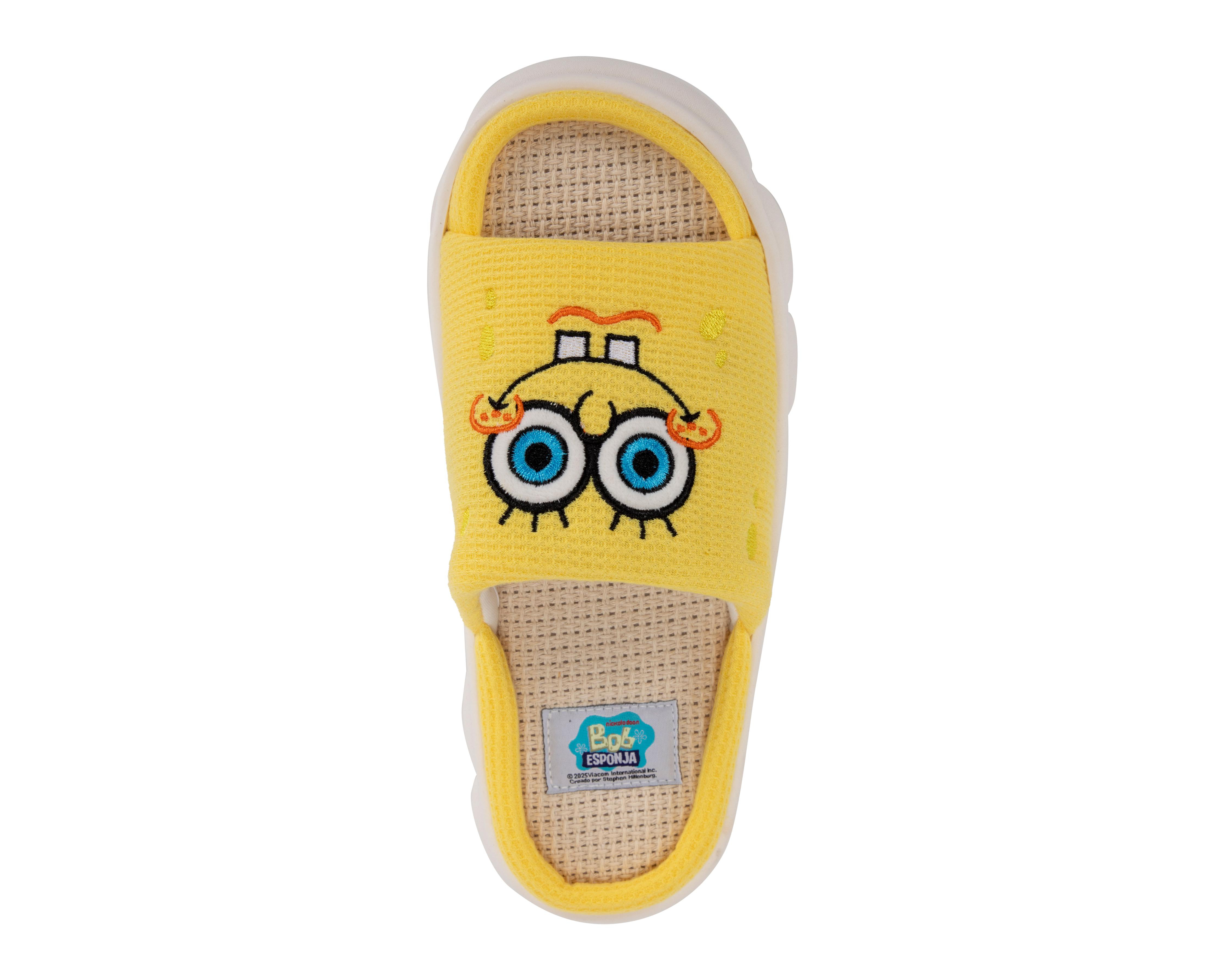 Foto 5 pulgar | Pantuflas para Mujer Bob Esponja