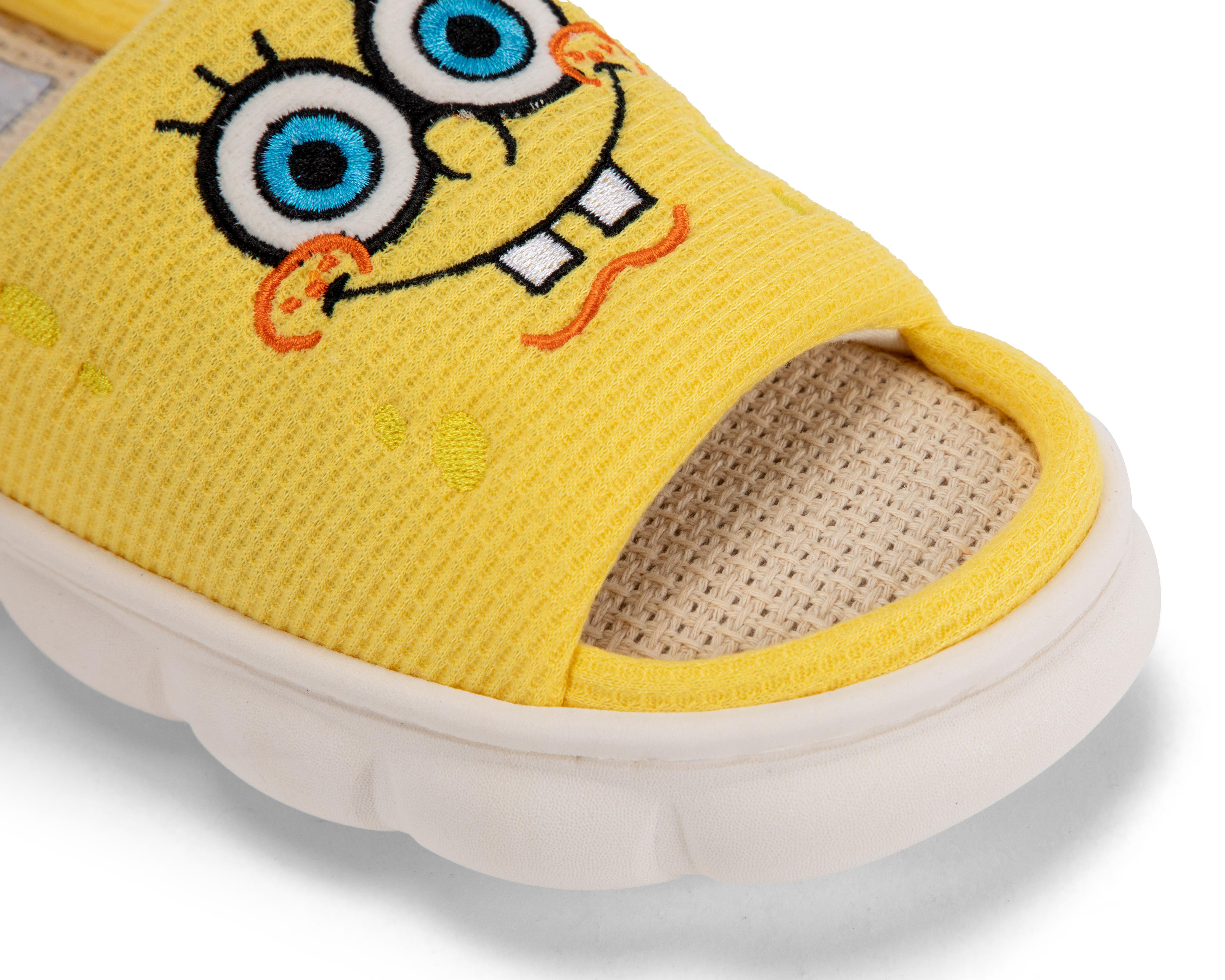 Foto 6 pulgar | Pantuflas para Mujer Bob Esponja
