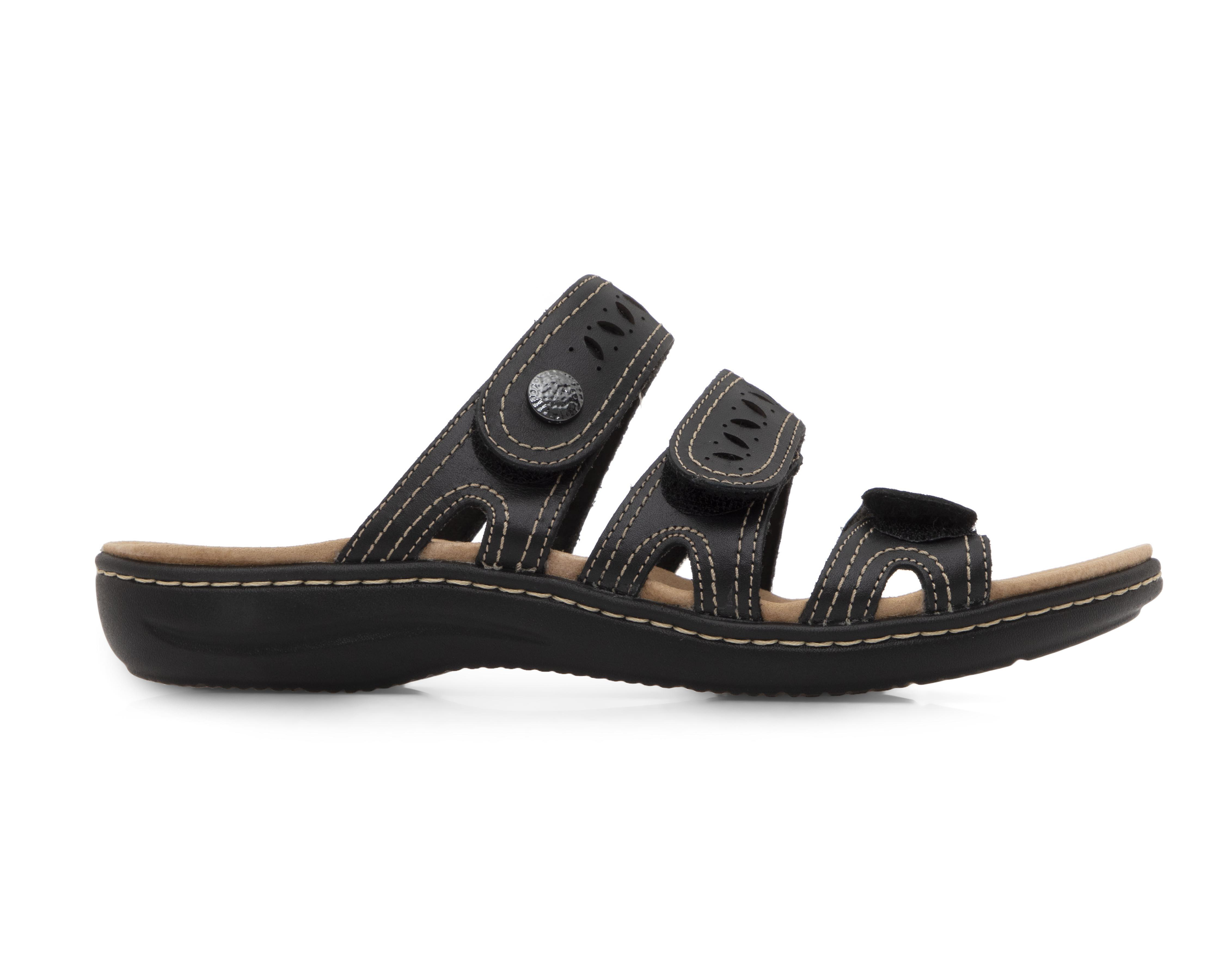 Foto 3 pulgar | Sandalias Confort Clarks de Piel para Mujer