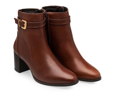 Foto 1 | Botas Casuales Dockers Charlotte de Piel para Mujer