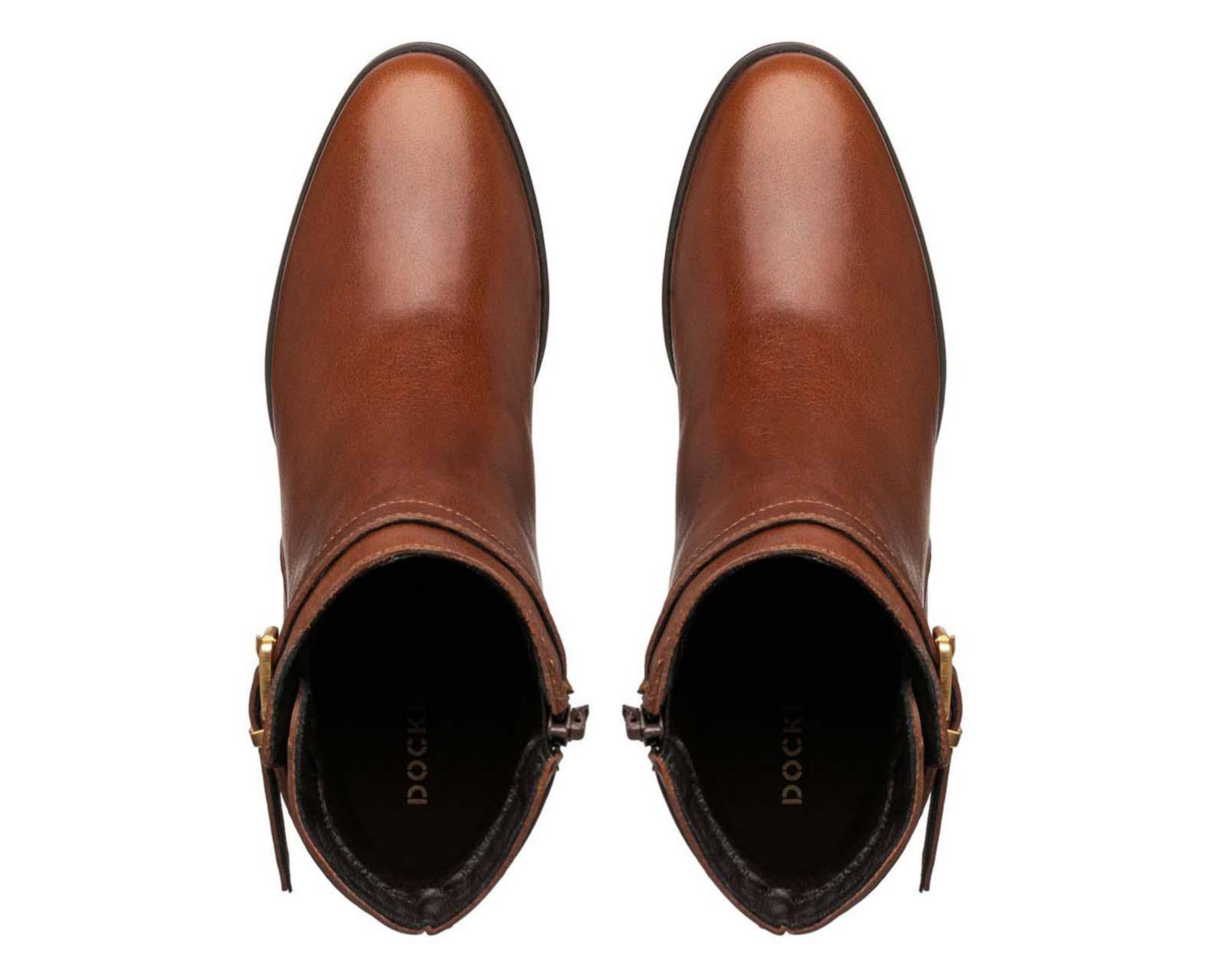 Foto 4 pulgar | Botas Casuales Dockers Charlotte de Piel para Mujer