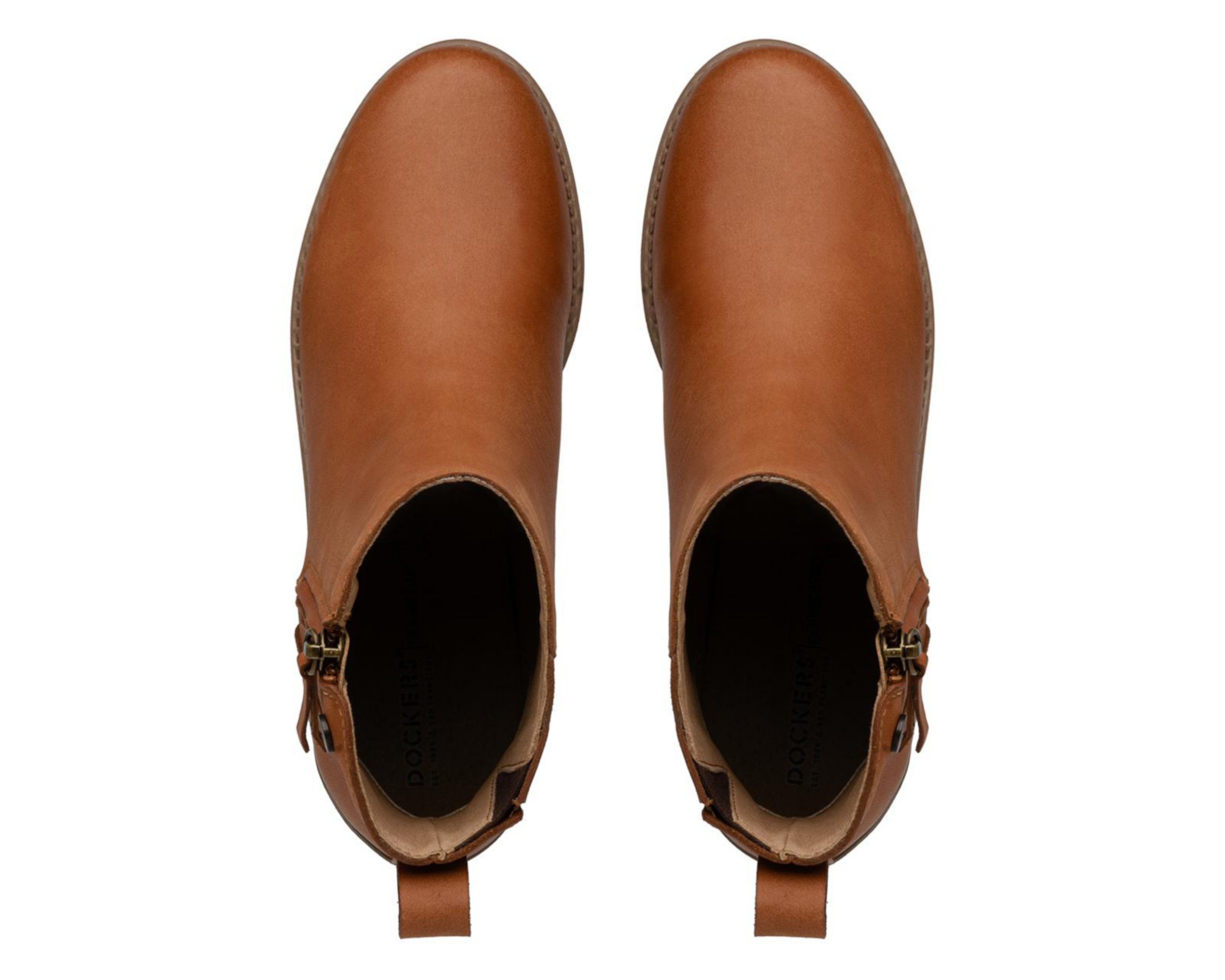 Foto 4 pulgar | Botas Urbanas Dockers Beth de Piel para Mujer