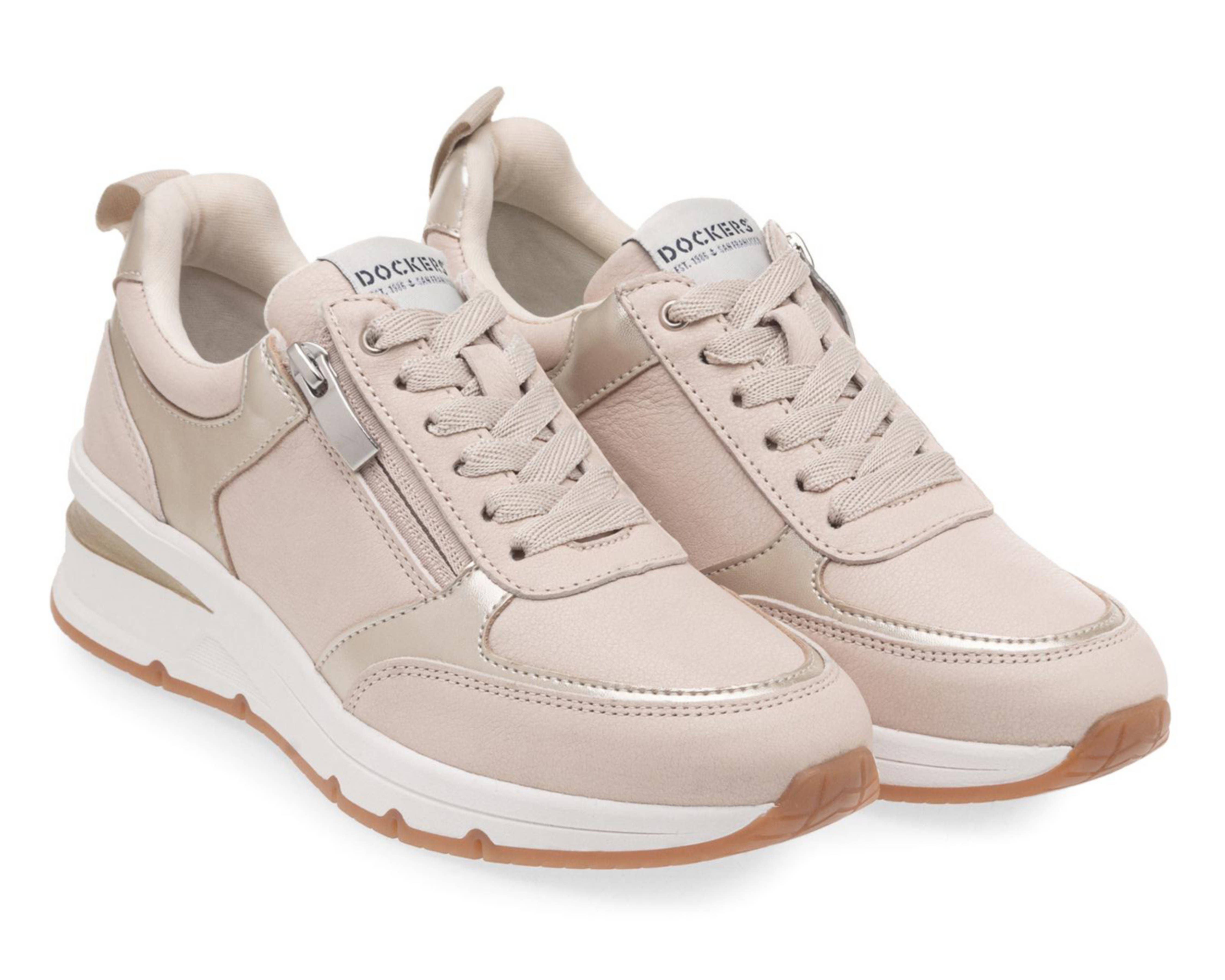 Foto 2 pulgar | Tenis Casuales Dockers de Piel para Mujer