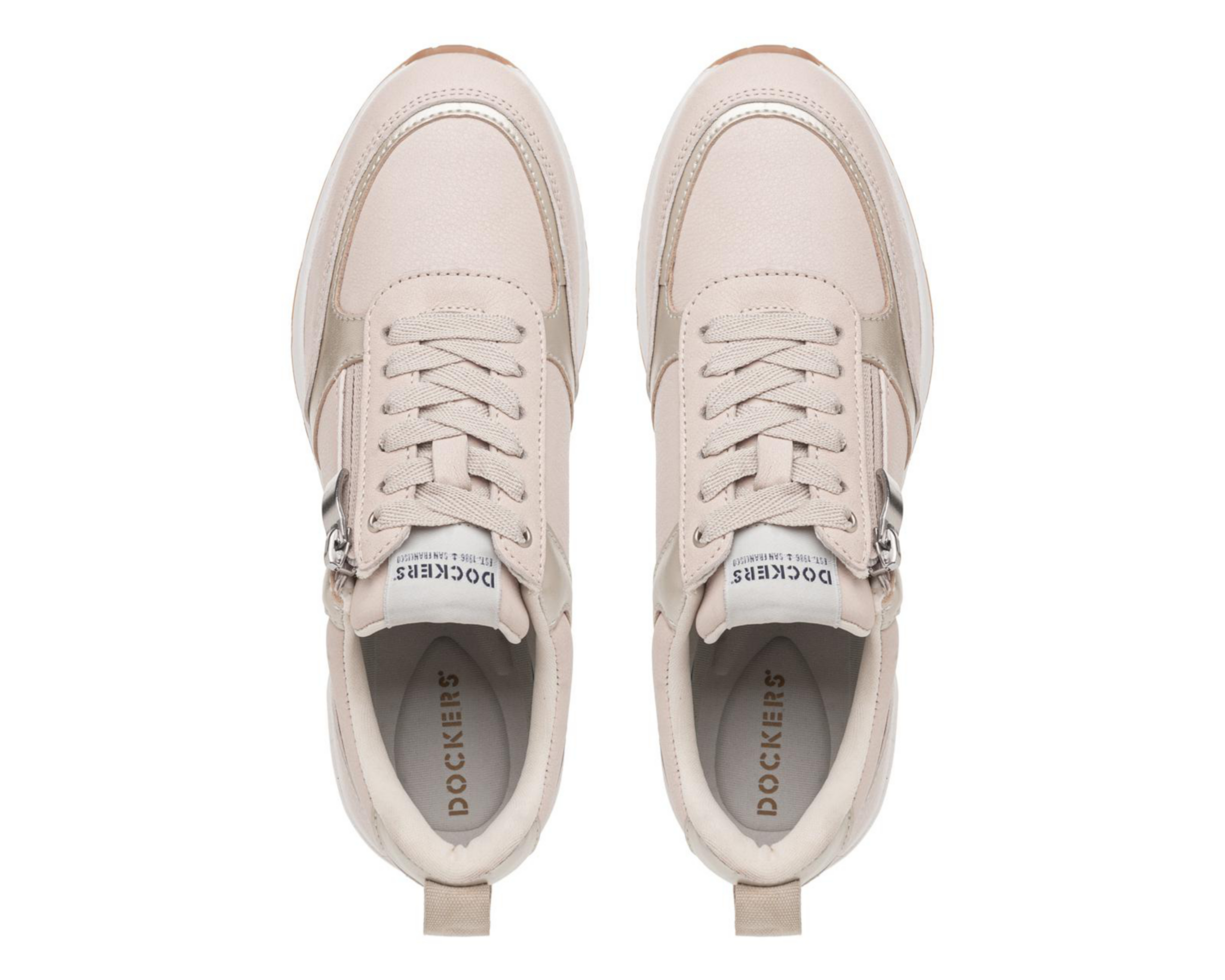 Foto 4 pulgar | Tenis Casuales Dockers de Piel para Mujer