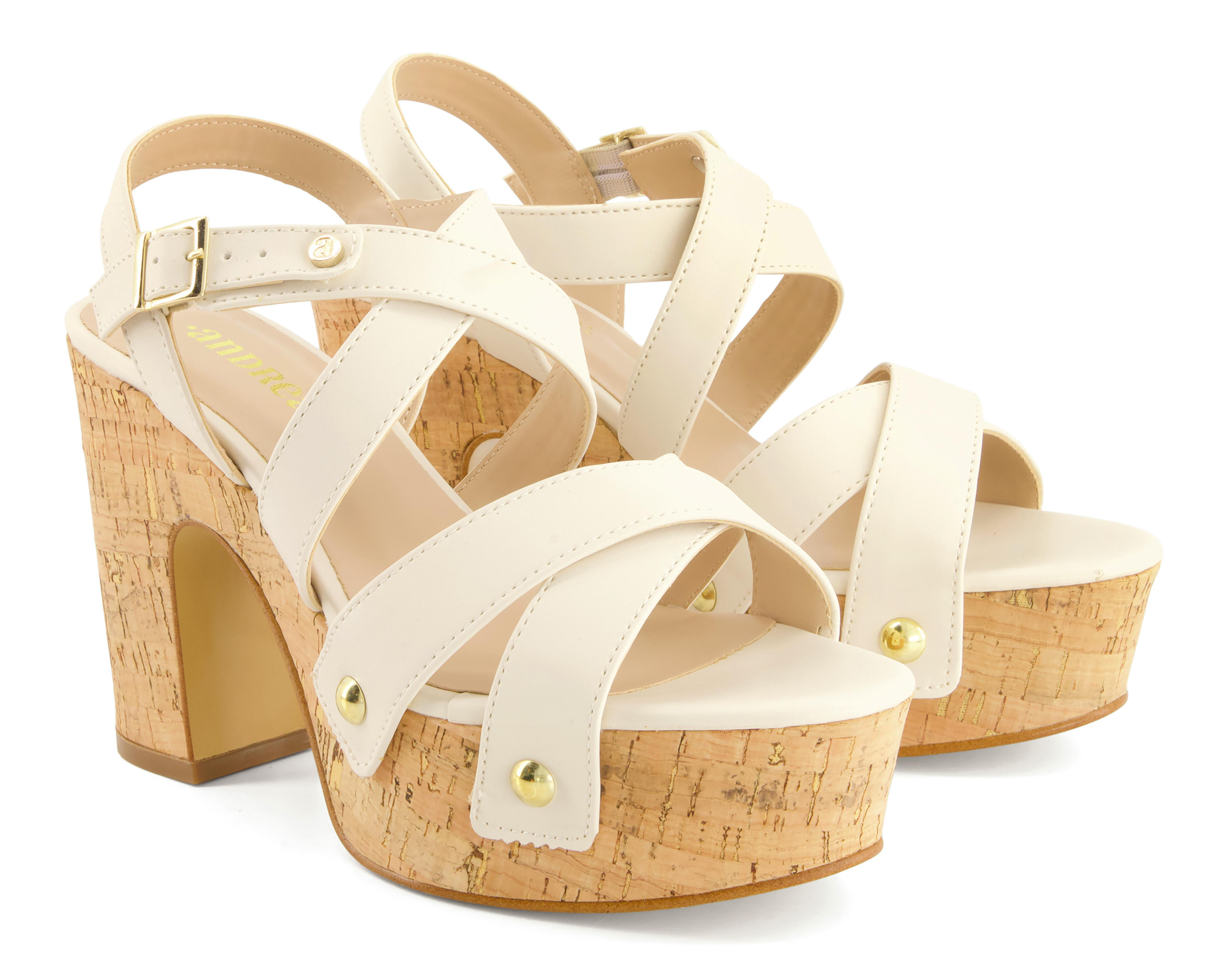Foto 1 | Sandalias de Tacón Andrea para Mujer