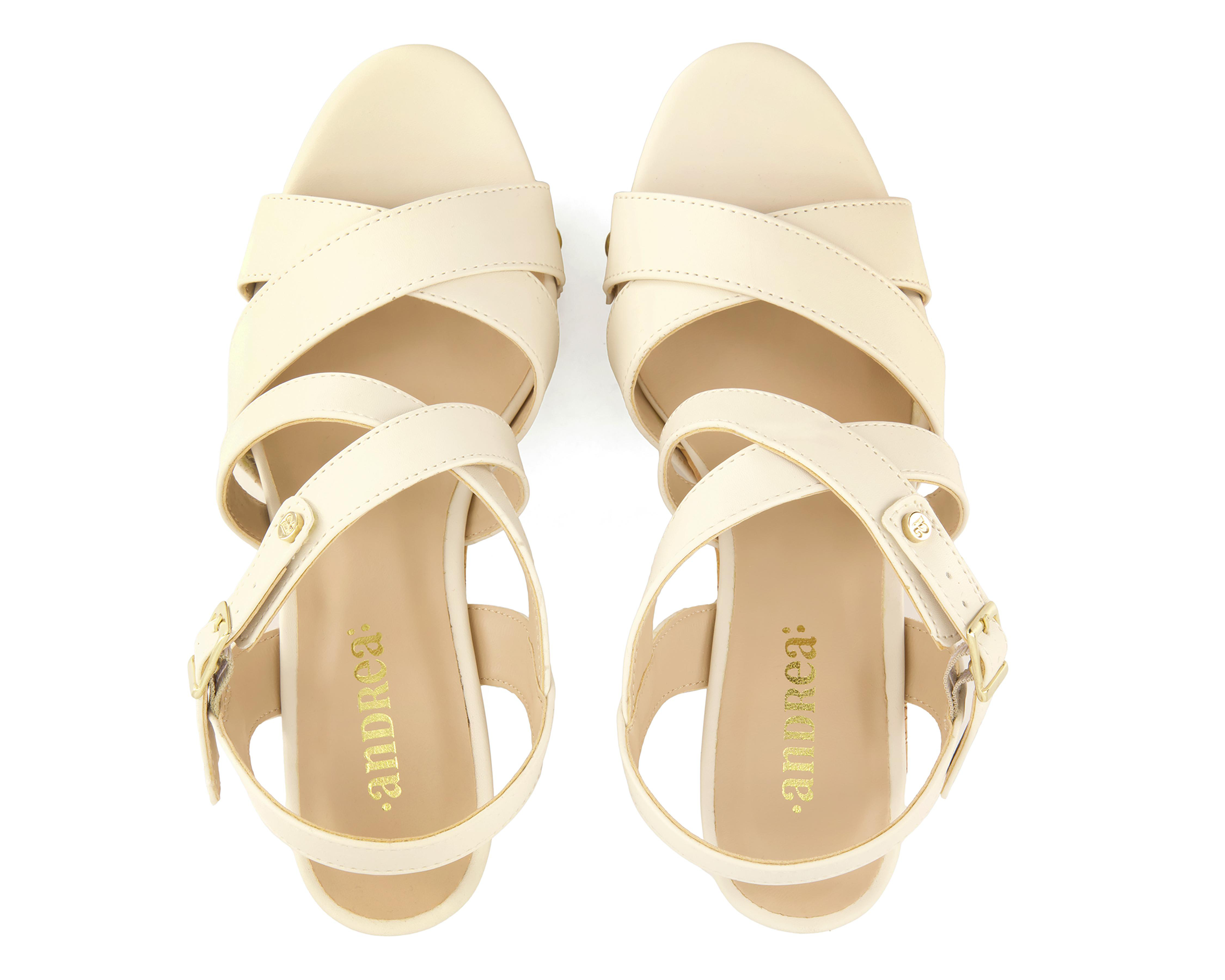 Foto 4 pulgar | Sandalias de Tacón Andrea para Mujer