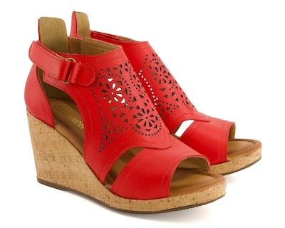 Foto 1 | Sandalias de Tacón Andrea de Piel para Mujer