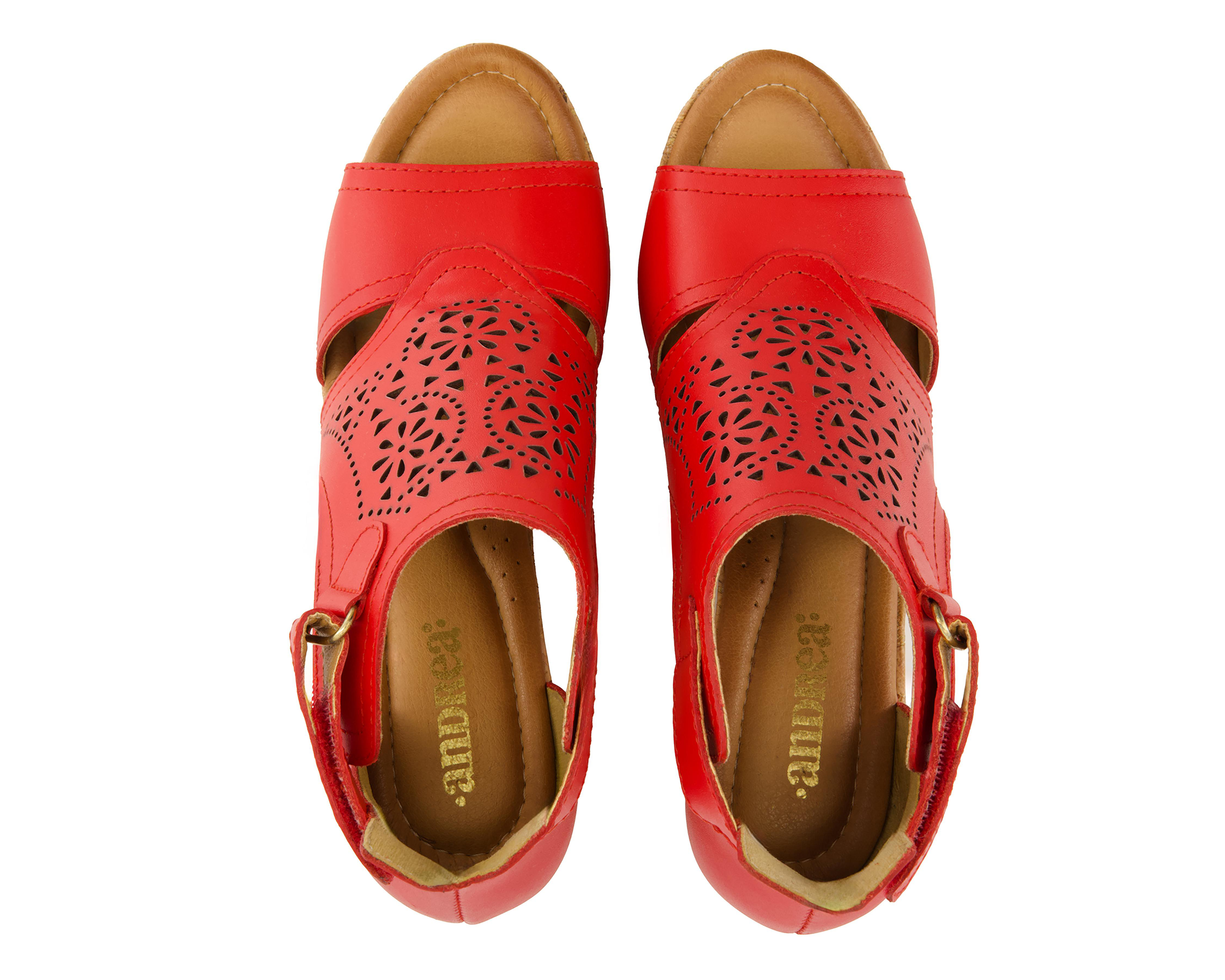 Foto 4 pulgar | Sandalias de Tacón Andrea de Piel para Mujer
