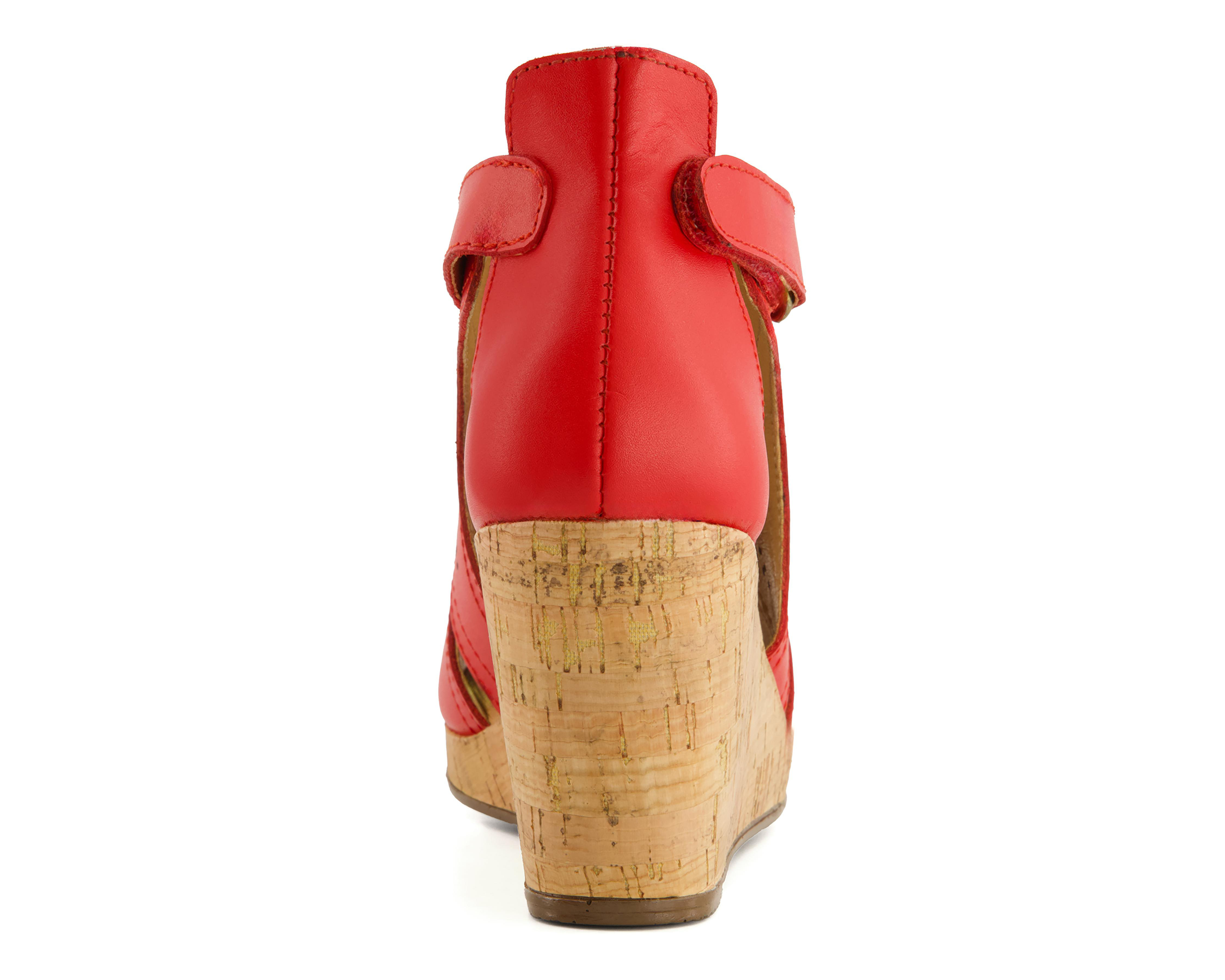 Foto 6 | Sandalias de Tacón Andrea de Piel para Mujer