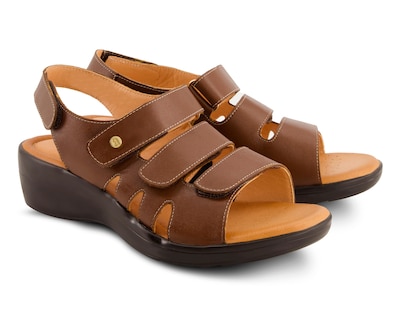 Foto 1 | Sandalias Confort Andrea de Piel para Mujer