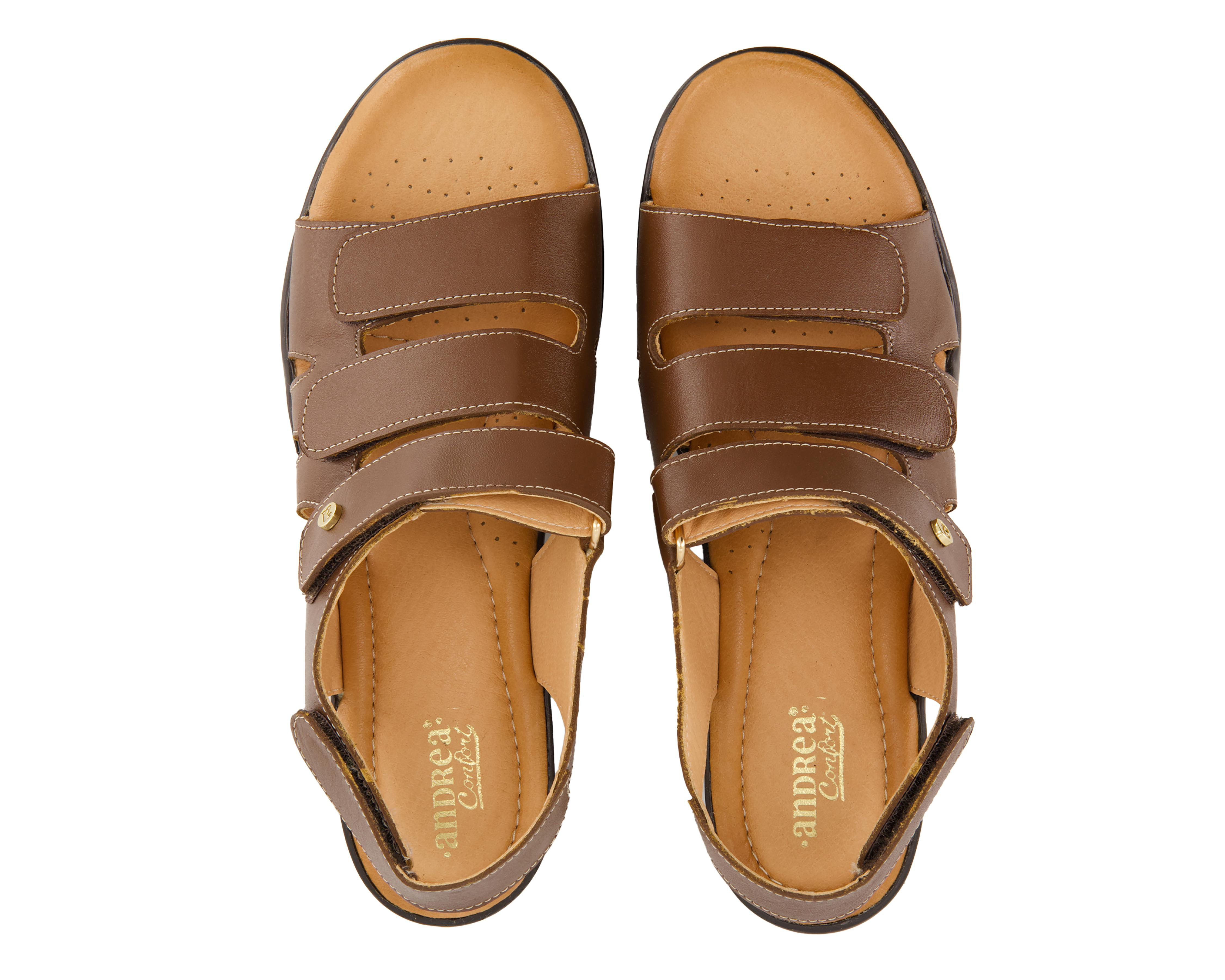 Foto 3 | Sandalias Confort Andrea de Piel para Mujer