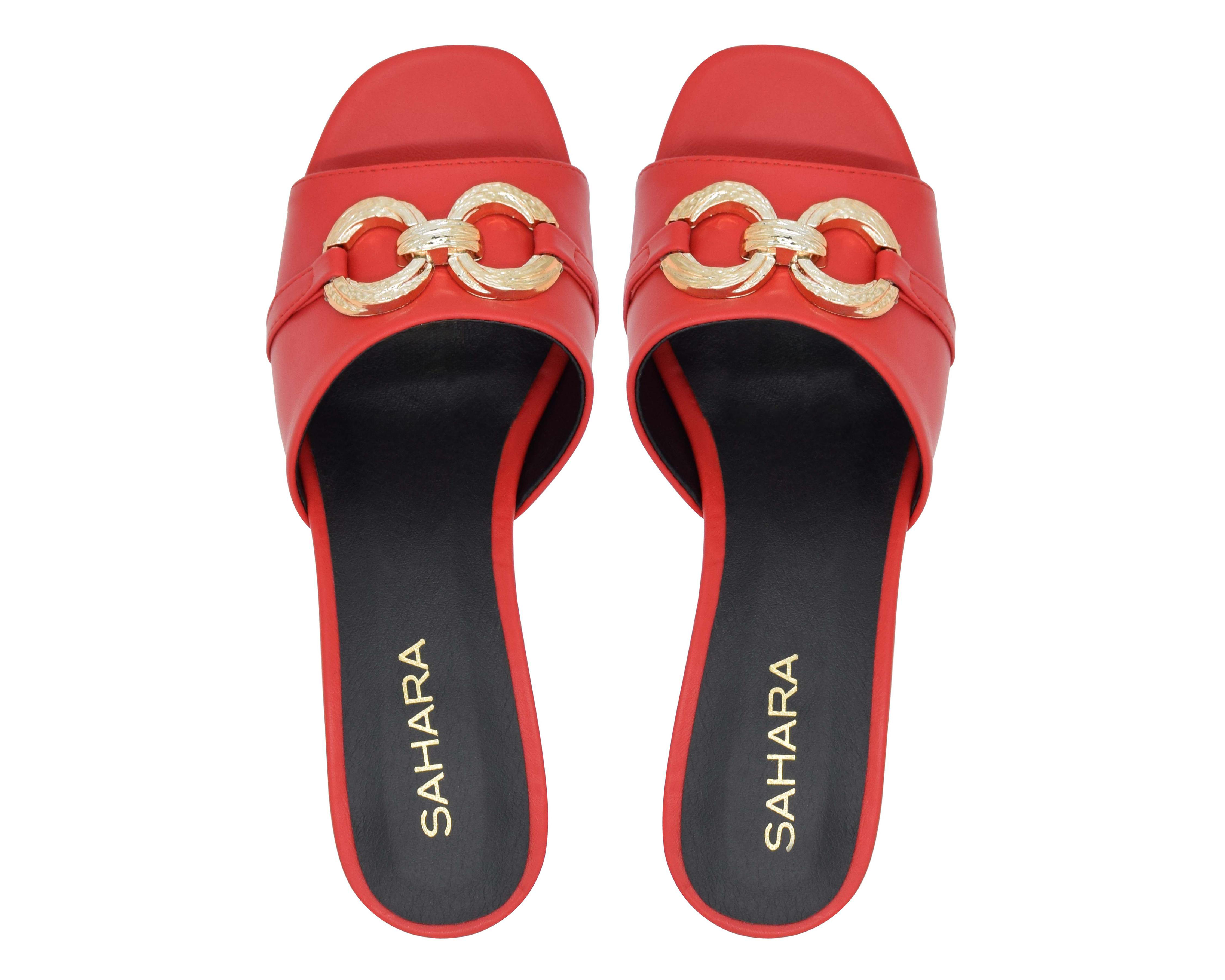 Foto 4 pulgar | Sandalias de Tacón Sahara para Mujer