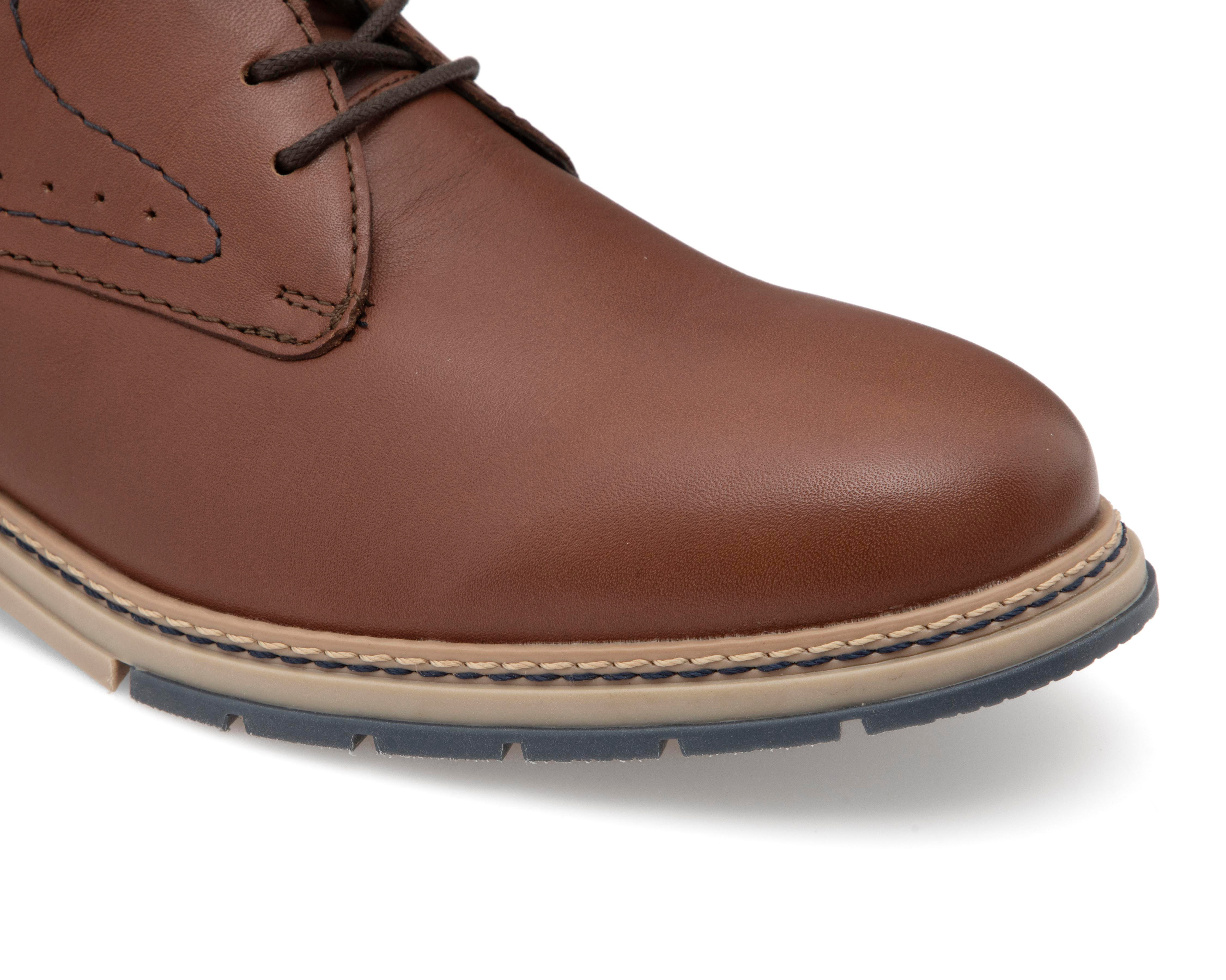 Foto 7 pulgar | Zapatos Casuales Flexi de Piel para Hombre