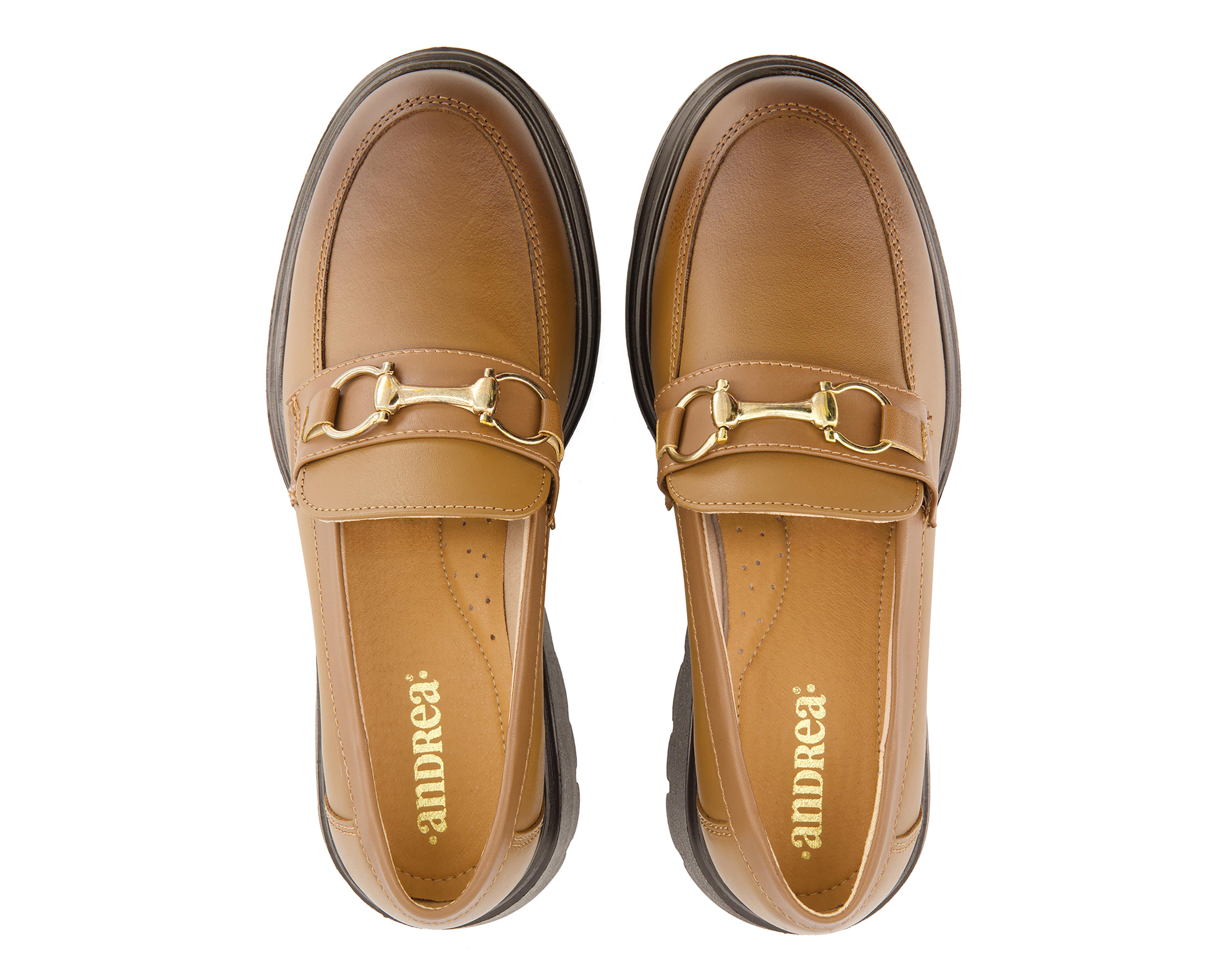 Foto 4 pulgar | Zapatos Casuales Andrea de Piel para Mujer