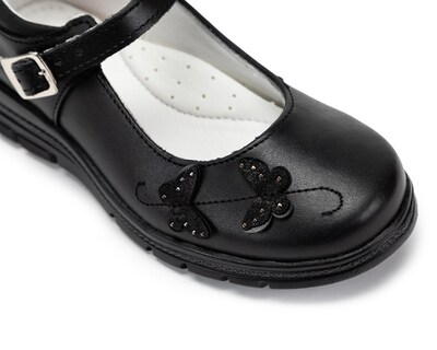Foto 6 | Zapatos Escolares Grafito de Piel para Niña