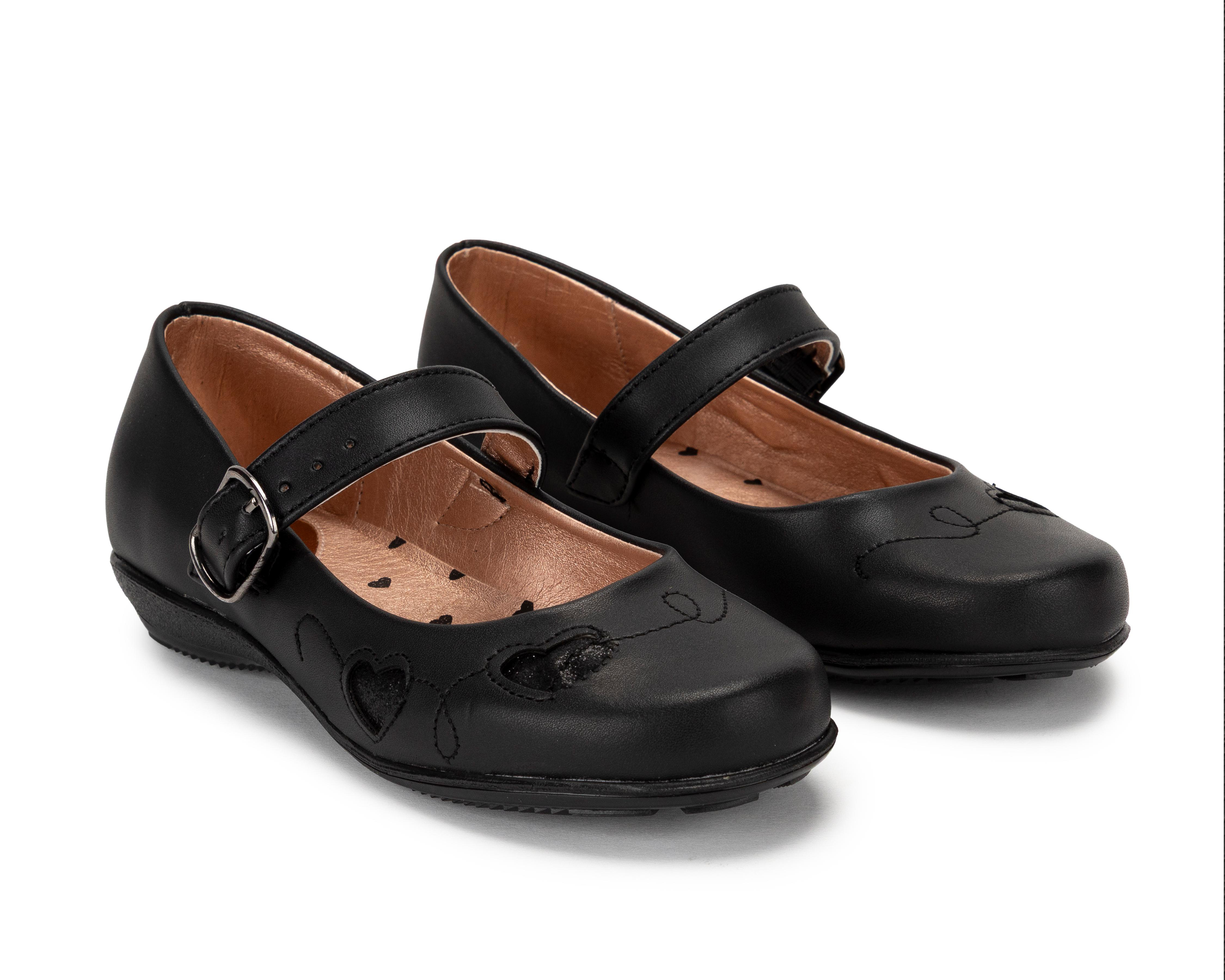 Zapatos Escolares Grafito para Niña