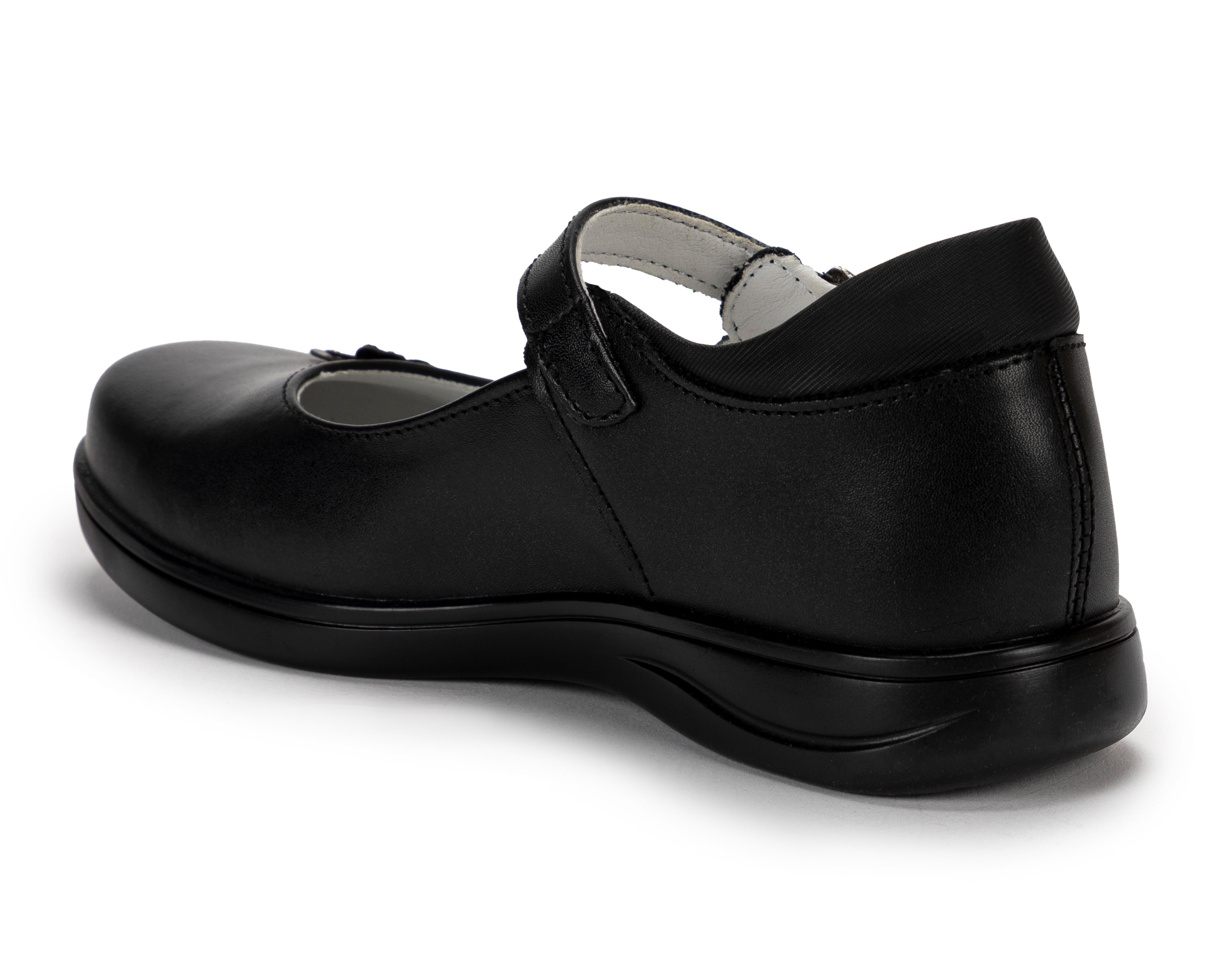 Foto 4 pulgar | Zapatos Escolares Grafito de Piel para Niña