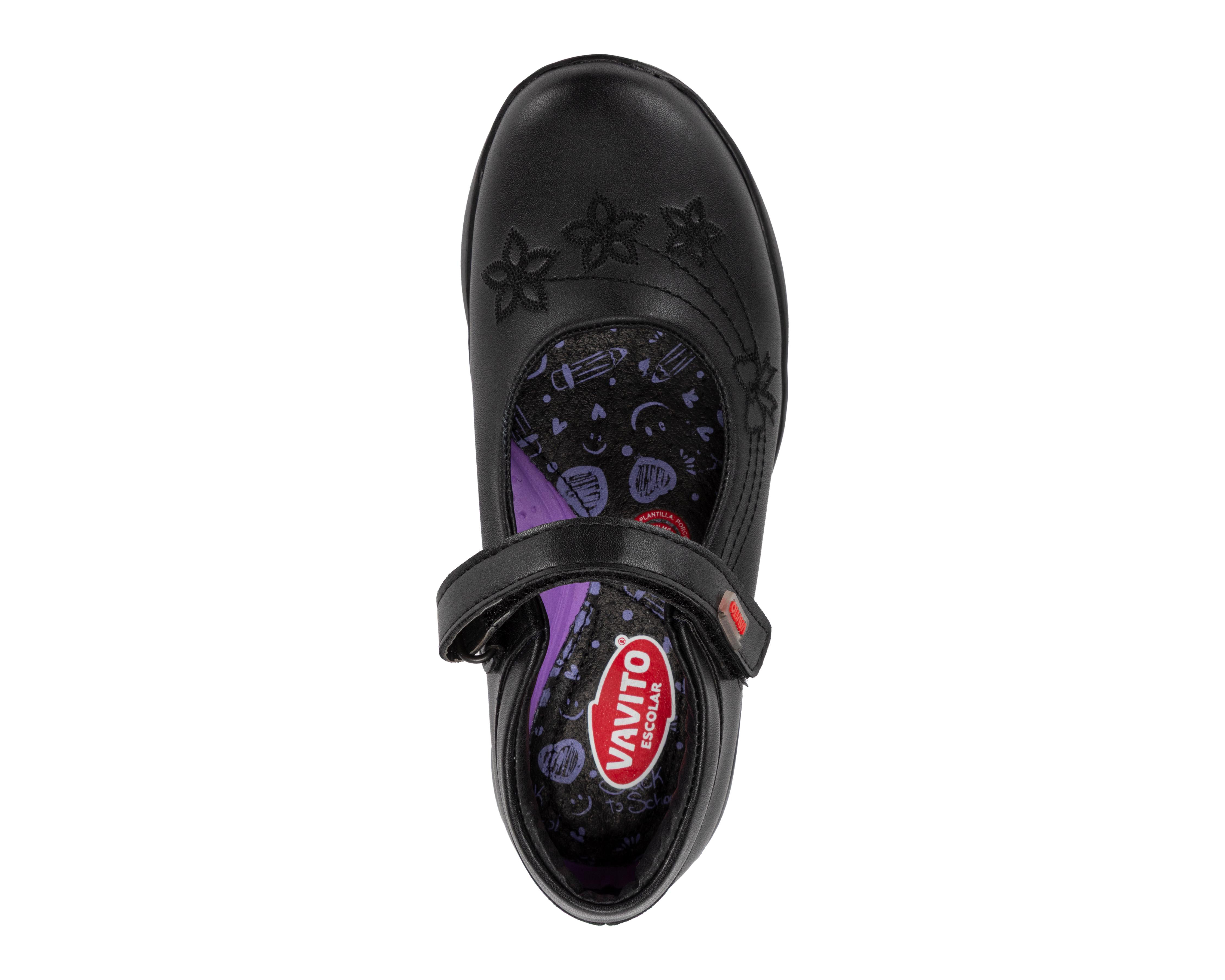 Foto 5 | Zapatos Escolares Vavito de Piel para Niña