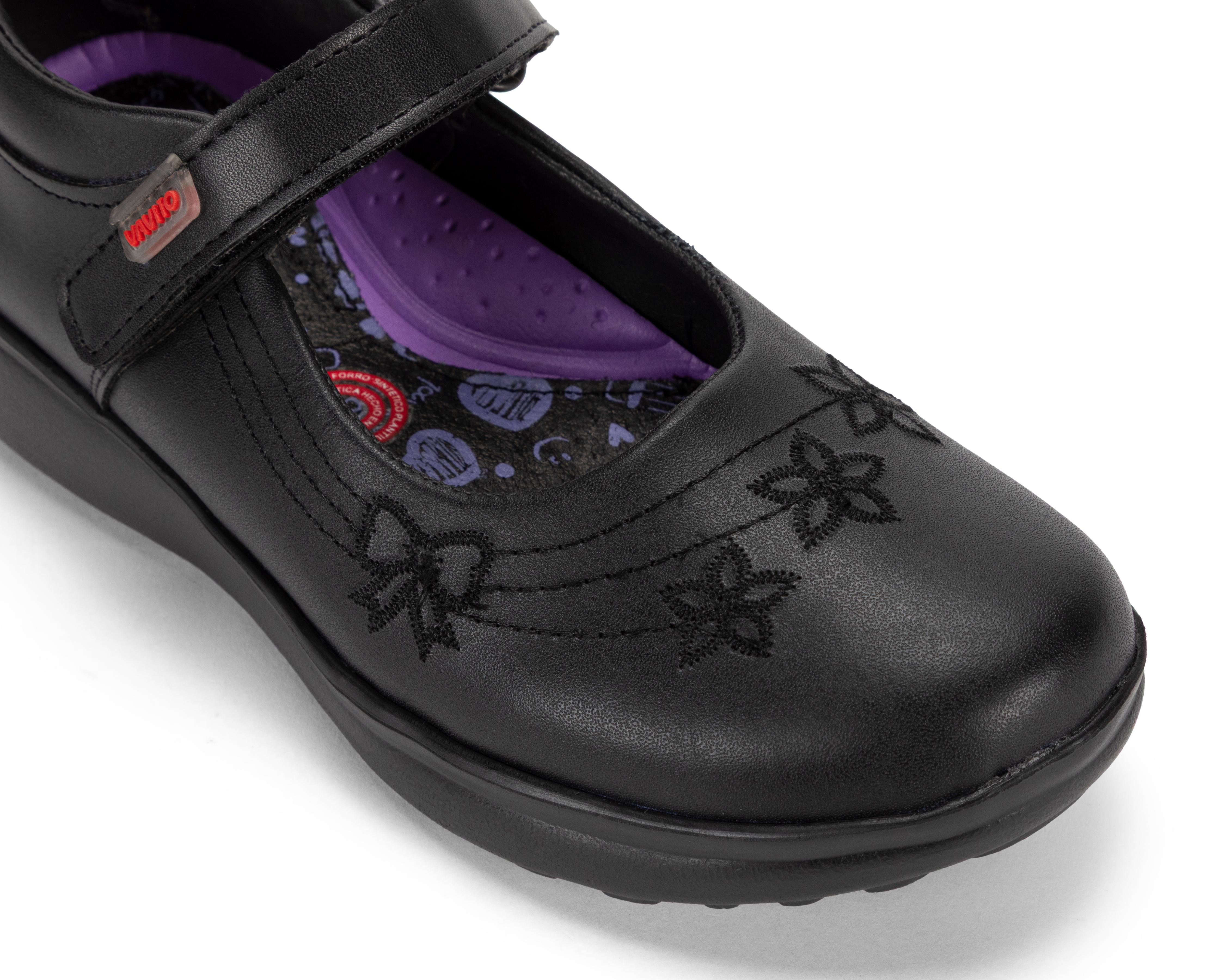 Foto 7 pulgar | Zapatos Escolares Vavito de Piel para Niña