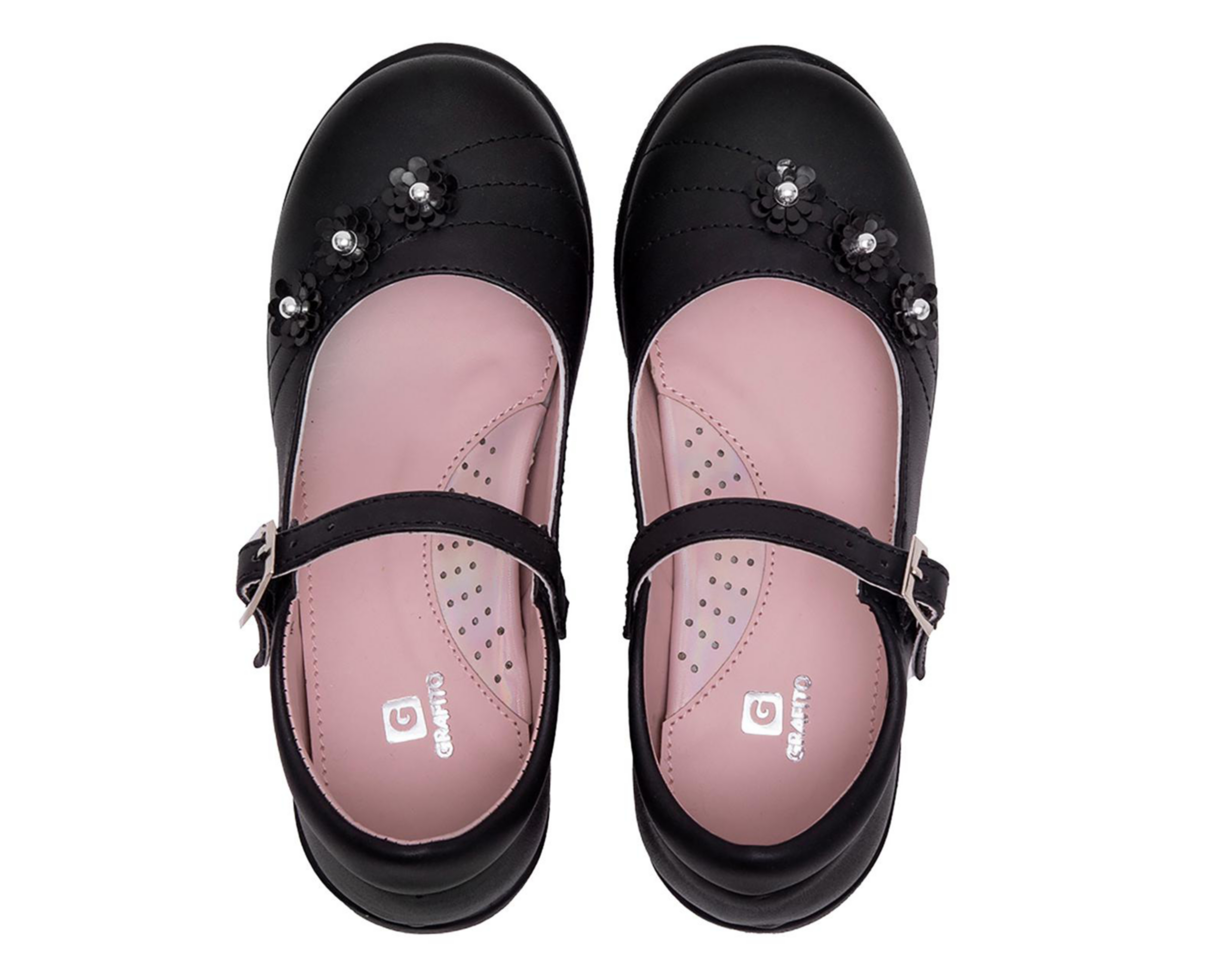 Foto 4 pulgar | Zapatos Escolares Grafito para Niña
