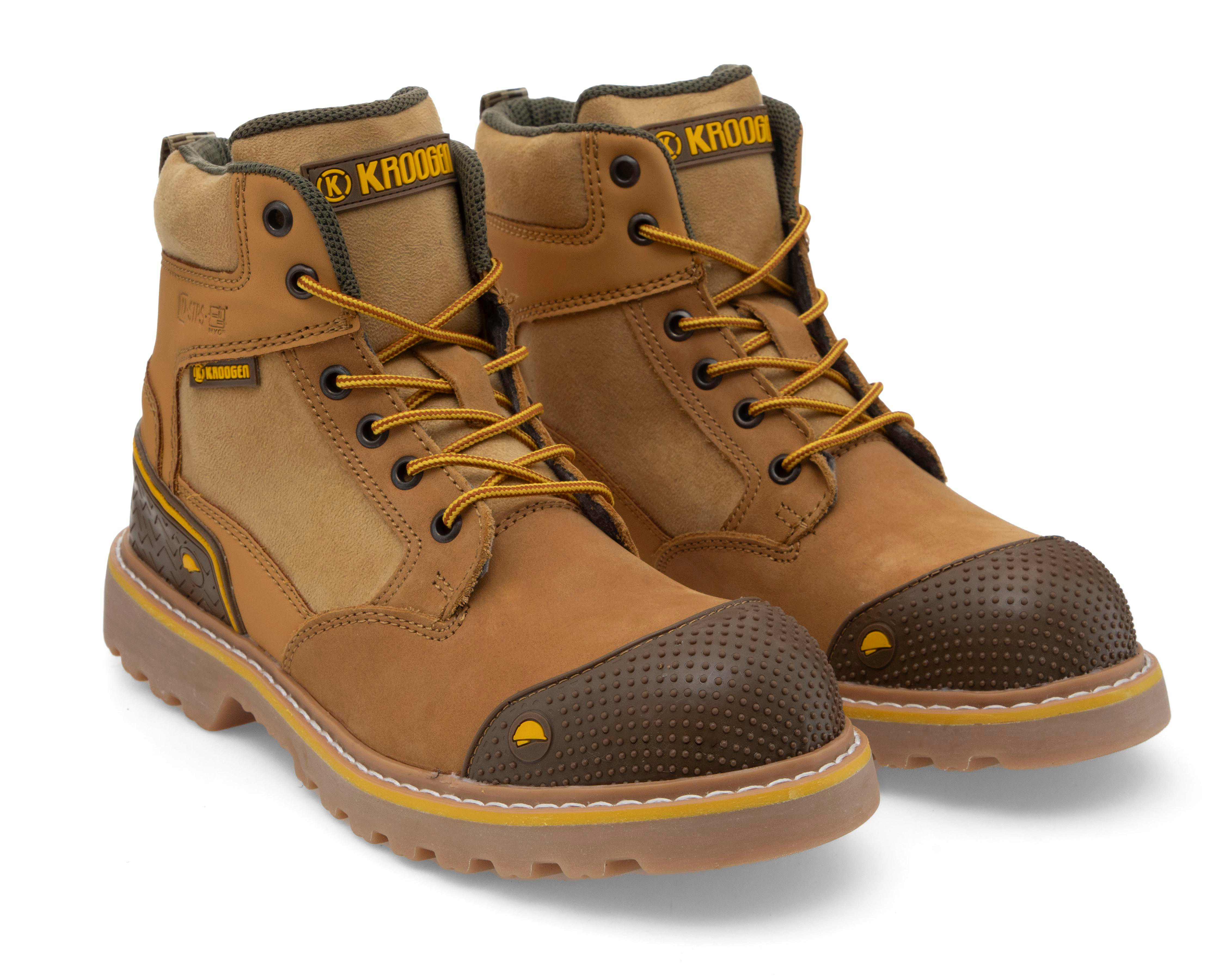 Foto 2 pulgar | Botas de Trabajo Kroogen de Piel para Hombre