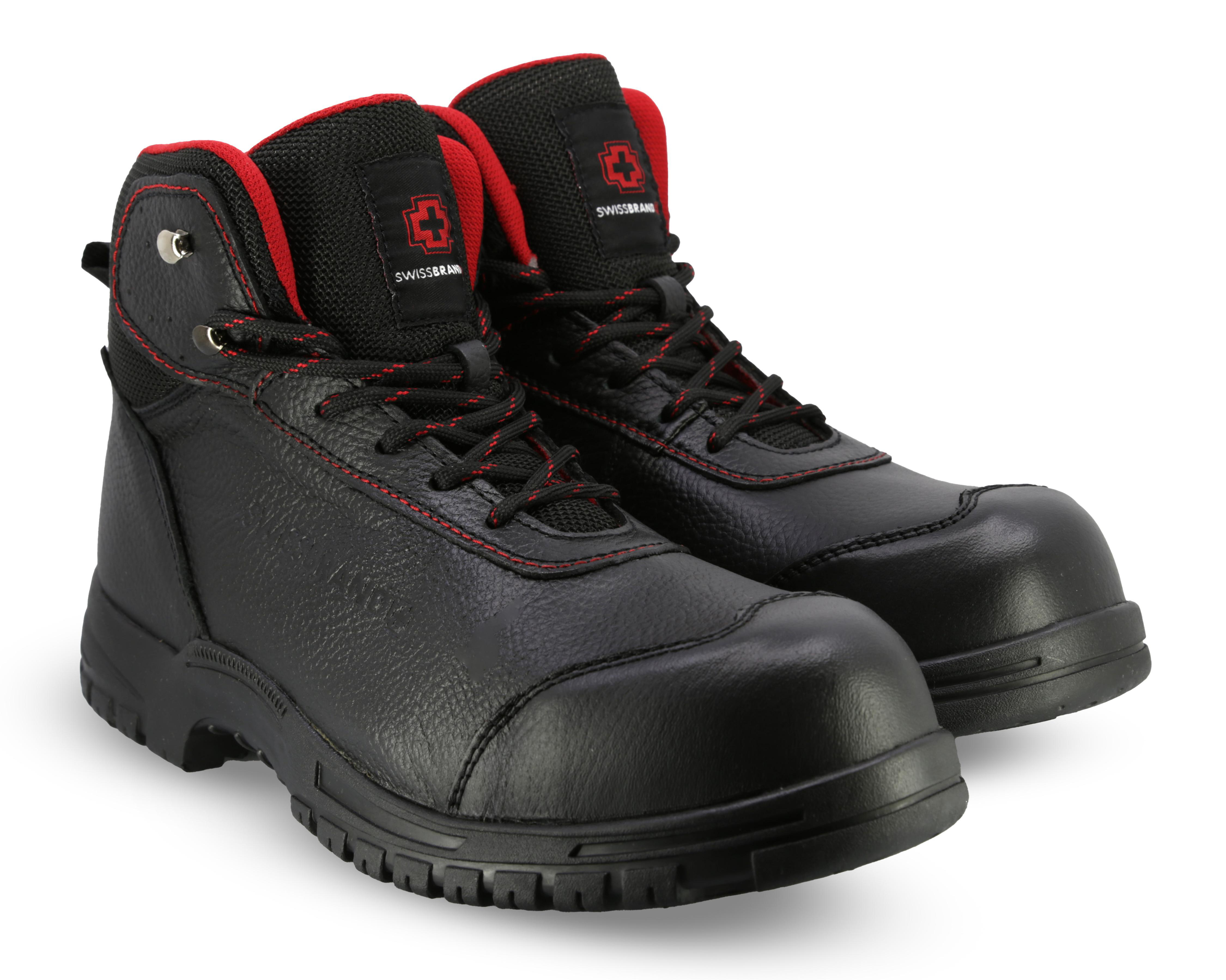 Foto 2 pulgar | Botas de Trabajo Swissbrand de Piel para Hombre
