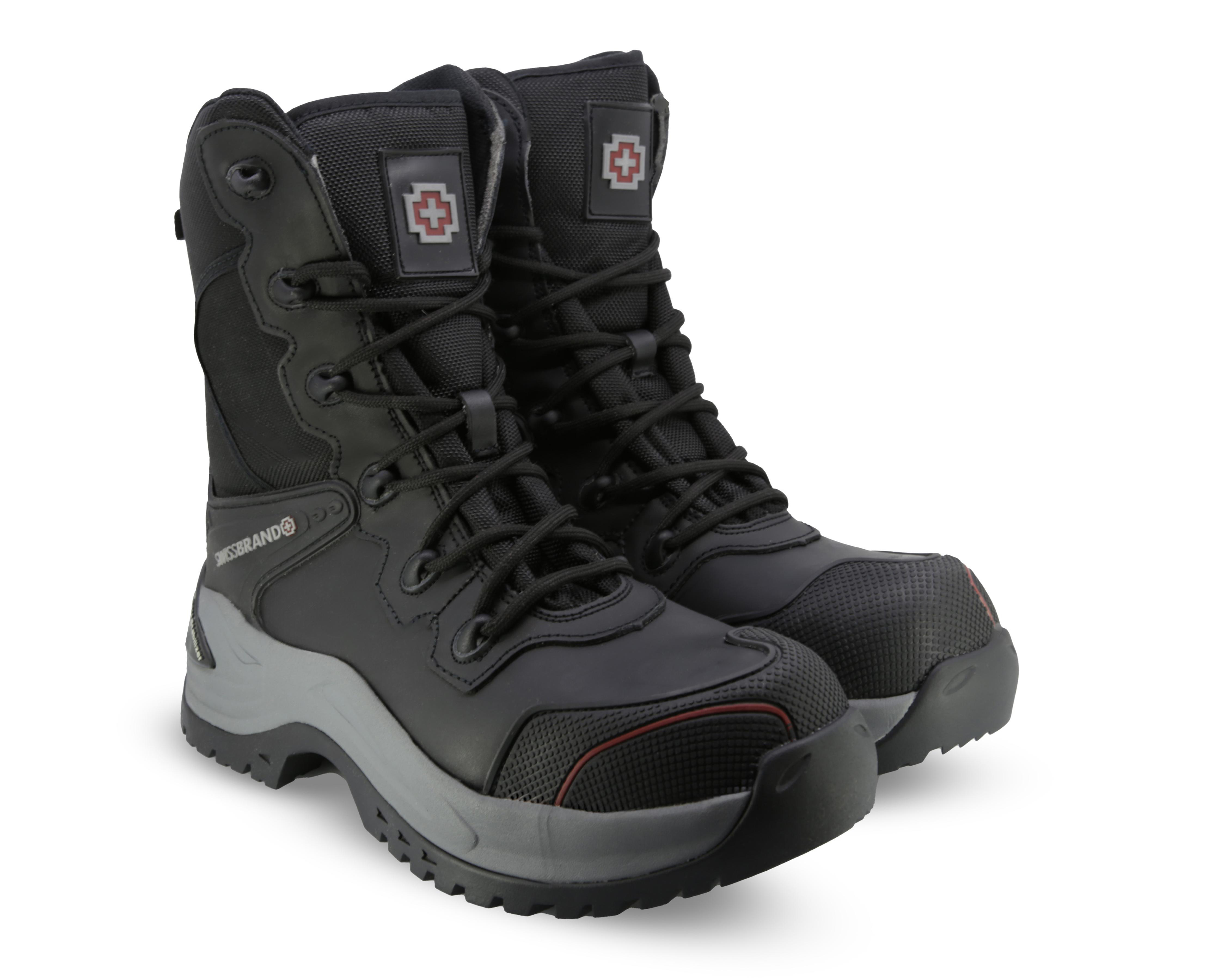 Foto 2 pulgar | Botas de Trabajo Swissbrand de Piel para Hombre Certificada