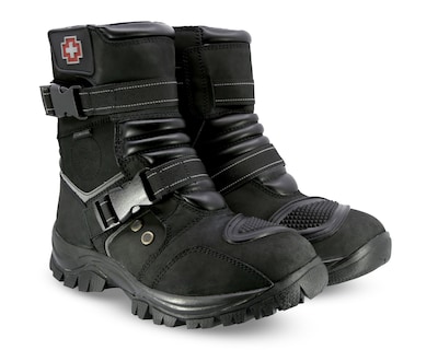 Foto 1 | Botas Biker Swissbrand de Piel para Hombre