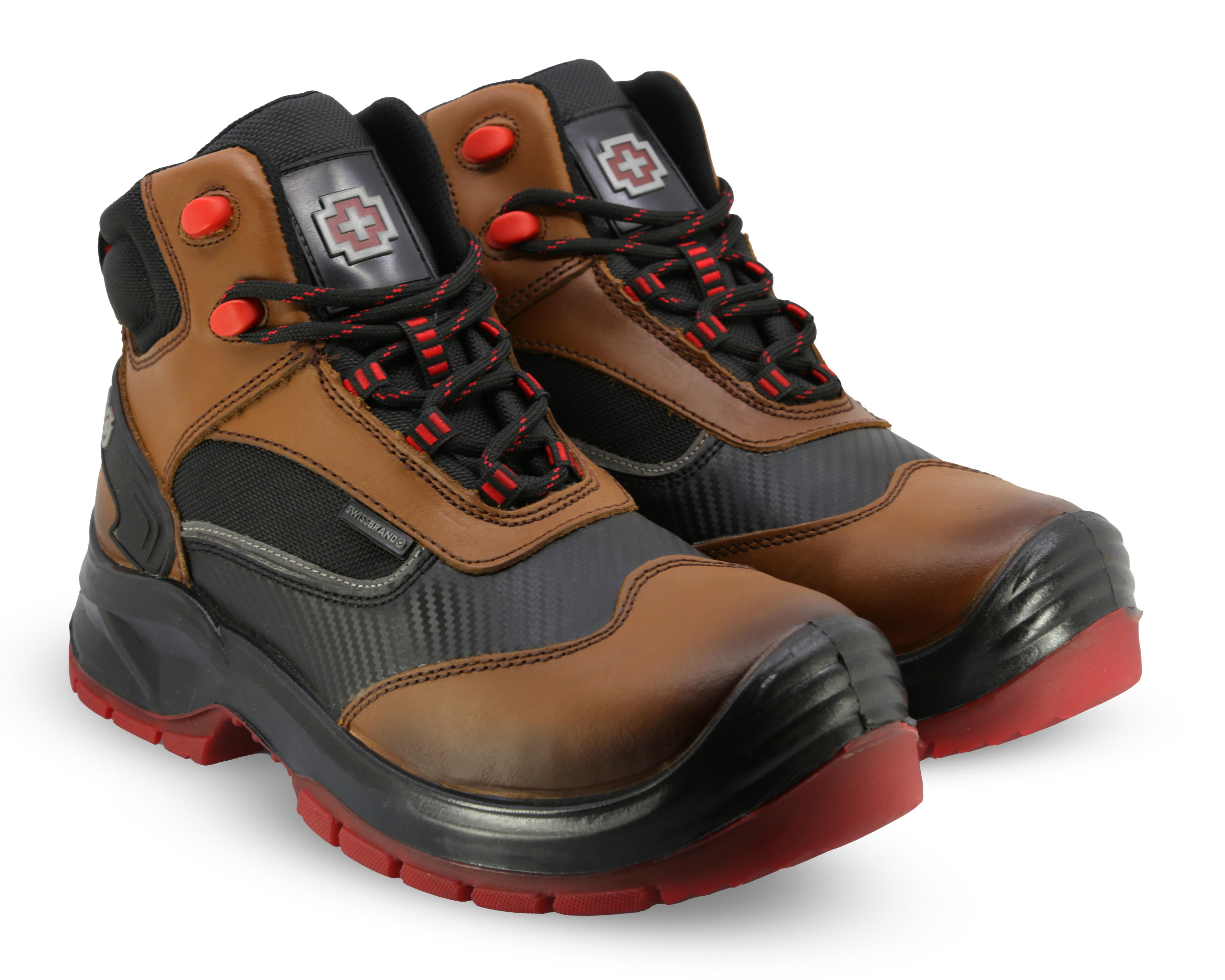 Foto 2 pulgar | Botas de Trabajo Swissbrand de Piel para Hombre
