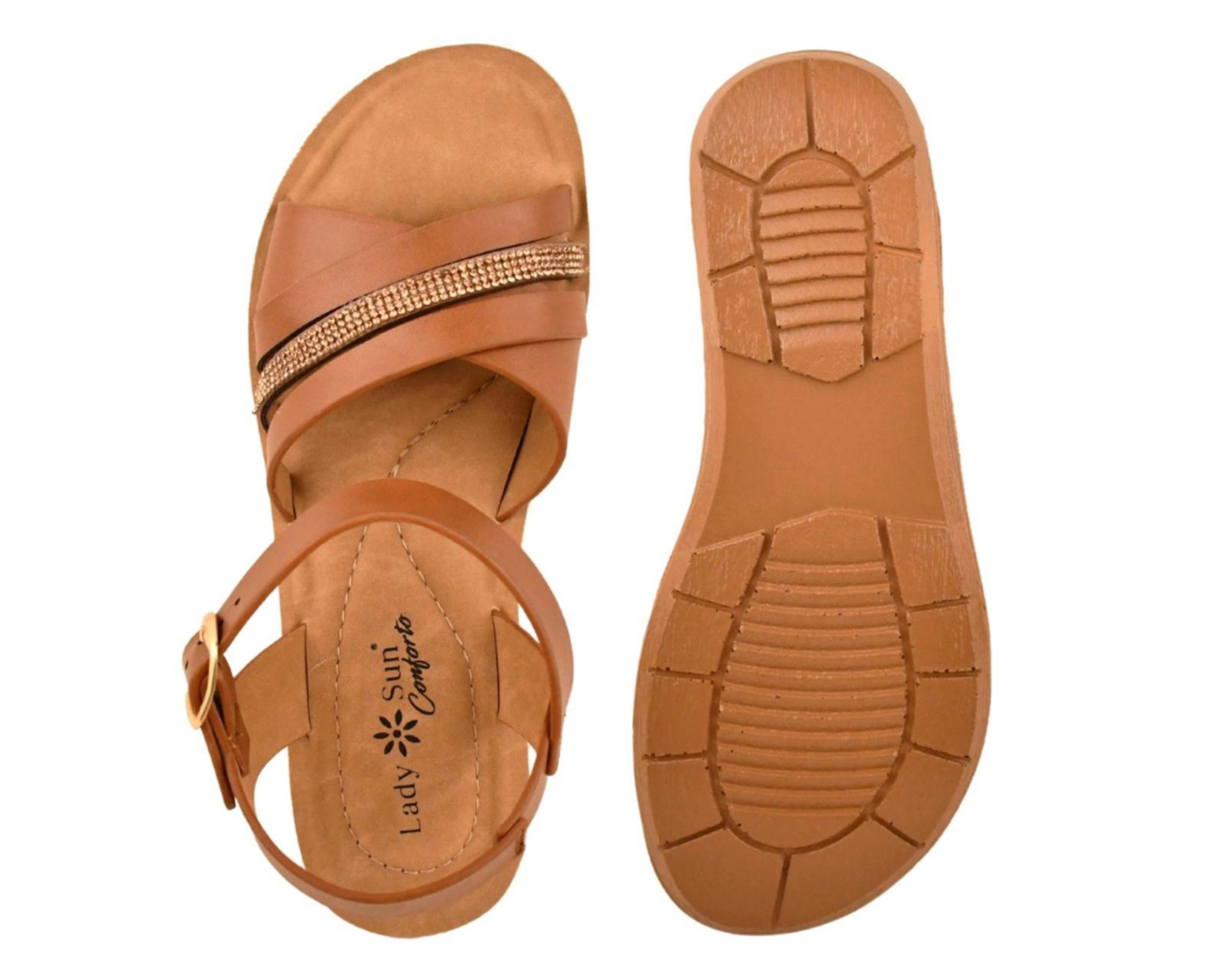 Foto 3 pulgar | Sandalias Casuales Lady Sun Conforto para Mujer