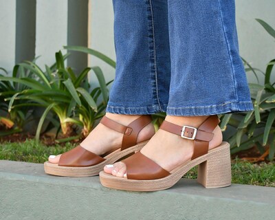 Foto 7 | Sandalias de Tacón Sahara para Mujer