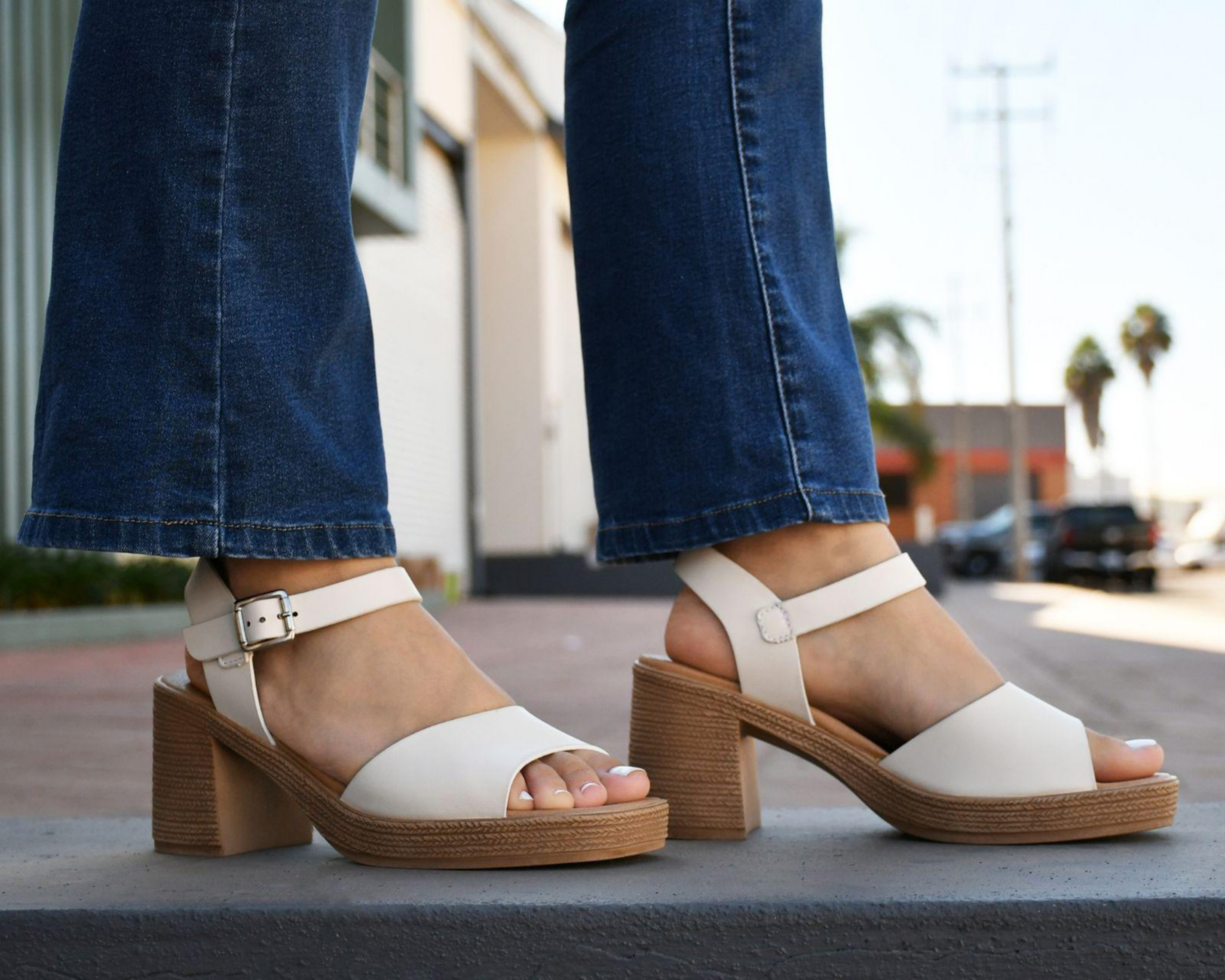 Foto 7 | Sandalias de Tacón Sahara para Mujer