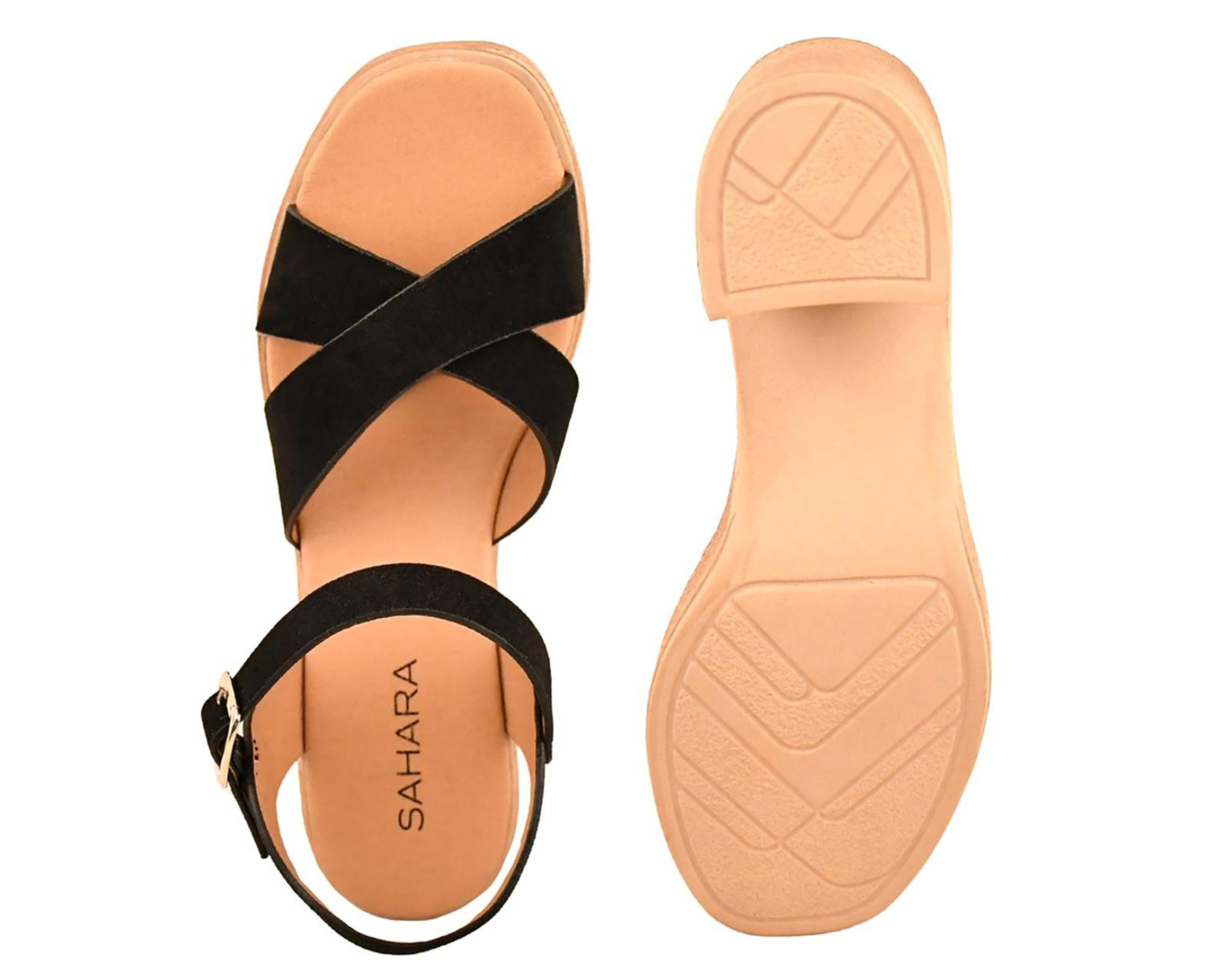 Foto 3 pulgar | Sandalias de Tacón Sahara para Mujer