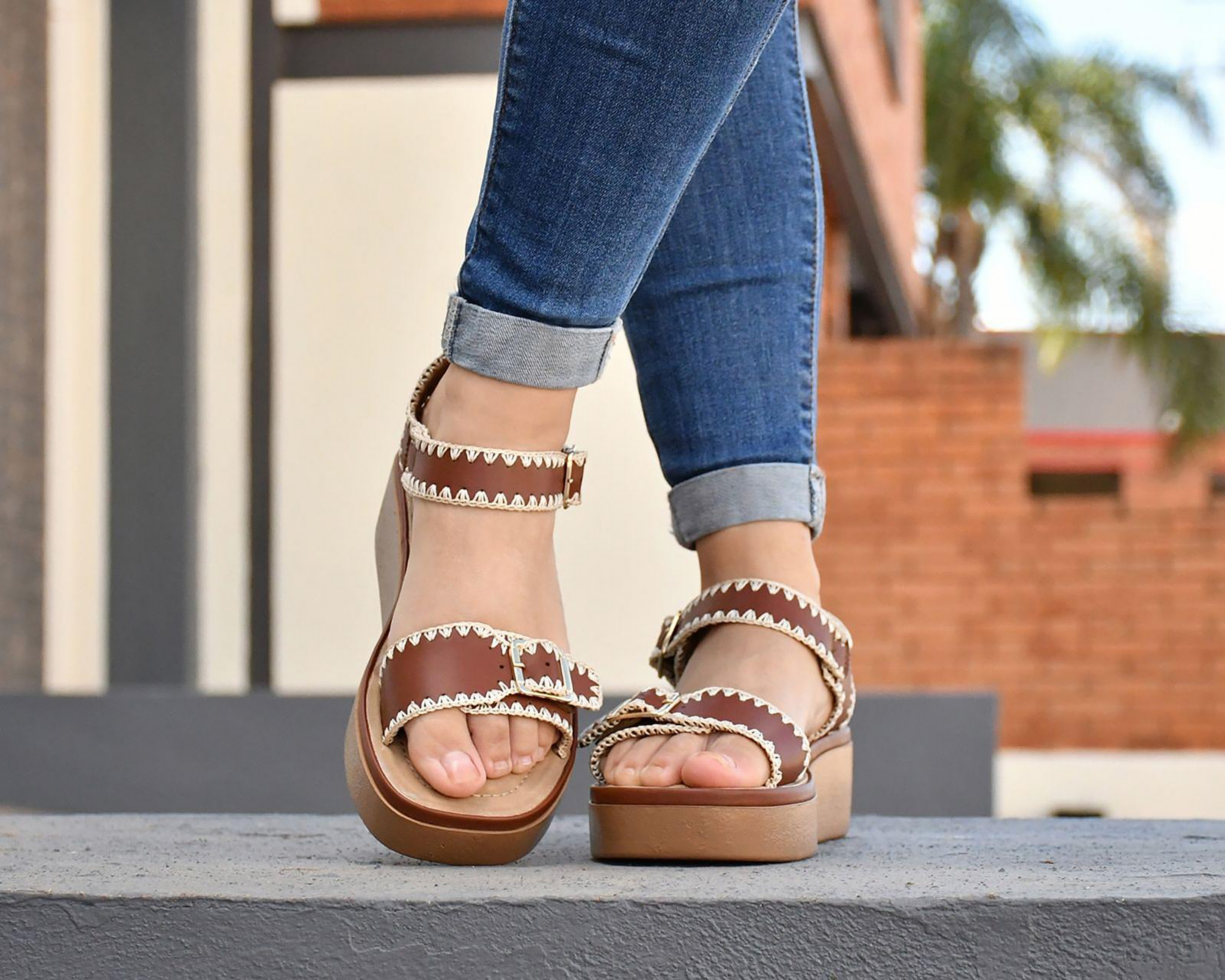Foto 8 pulgar | Sandalias Casuales Sahara para Mujer